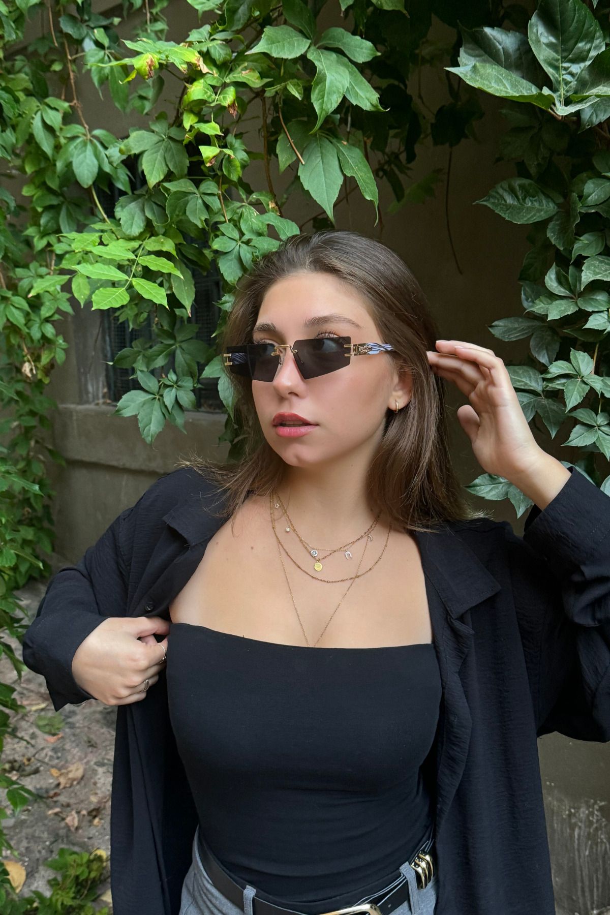 vishor Güneş Gözlüğü Kadın & Erkek Uv400 Cam Ce Belgeli Unisex Model-60
