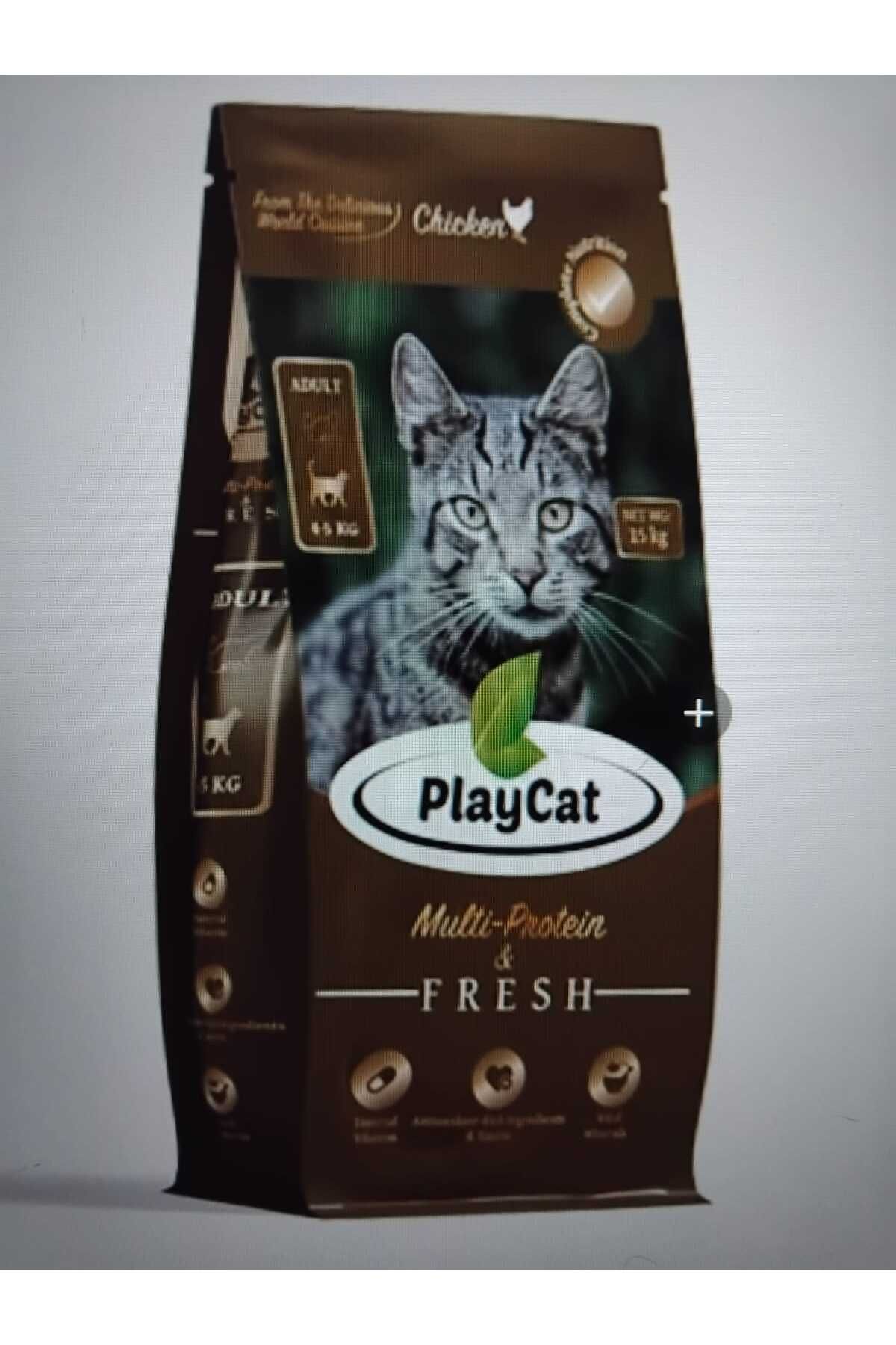 Playcat Tavuklu Yetişkin Kedi Maması 15KG