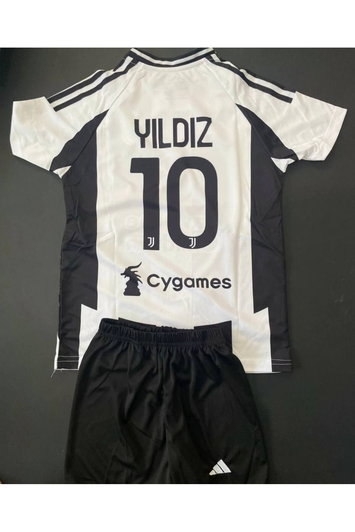Atlas Global JUVENTUS KENAN YILDIZ SİYAH BEYAZ FORMA