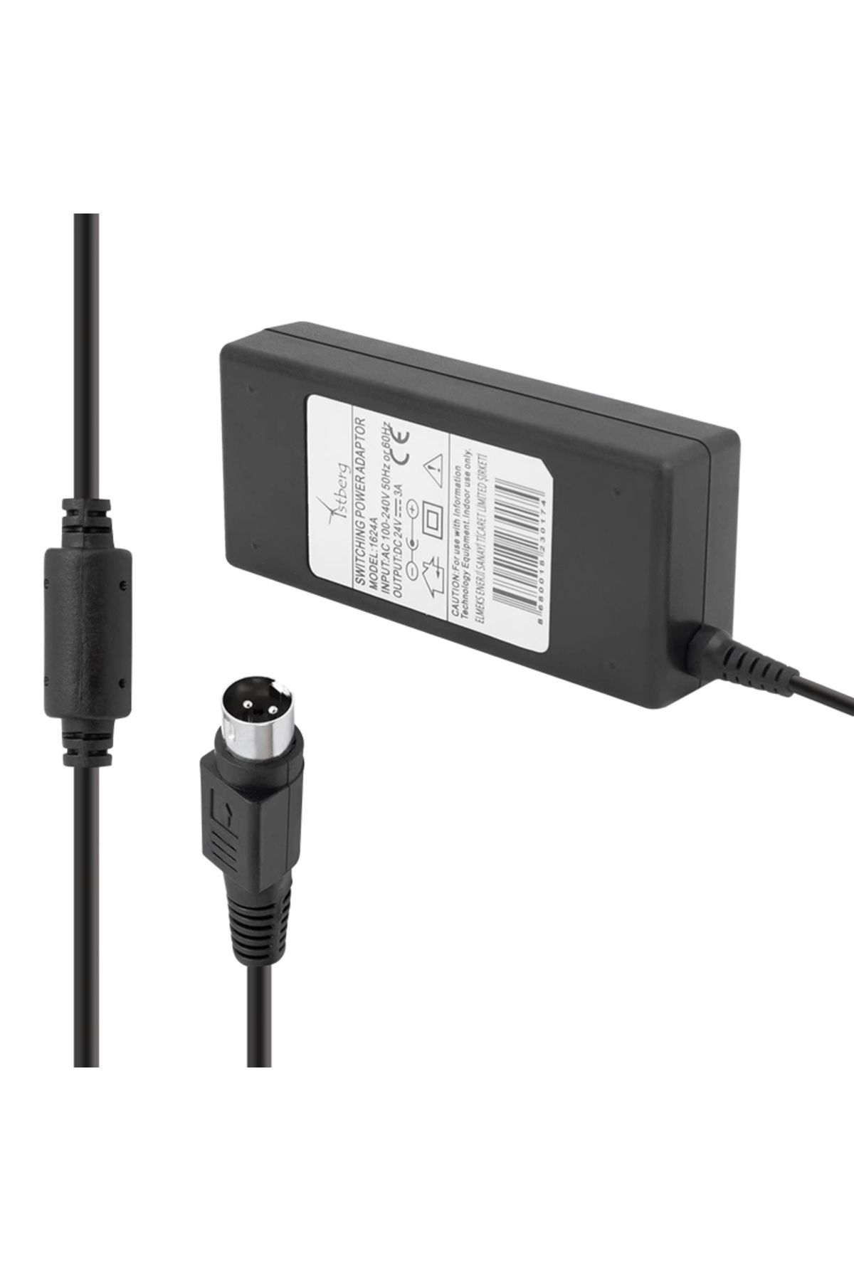 feminight Fully 1605k 24 Volt - 3 Amper 3 Pinli Plastik Kasa Masaüstü Prınter Adaptör