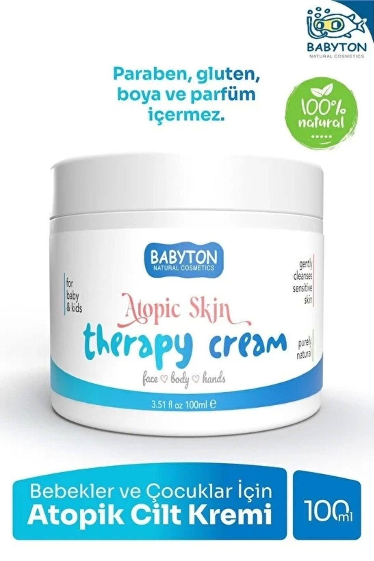 FTT SHOPPING MARKET Nessiworld Babyton Bebekler ve Çocuklar İçin Atopik Cilt Kremi 100 ml