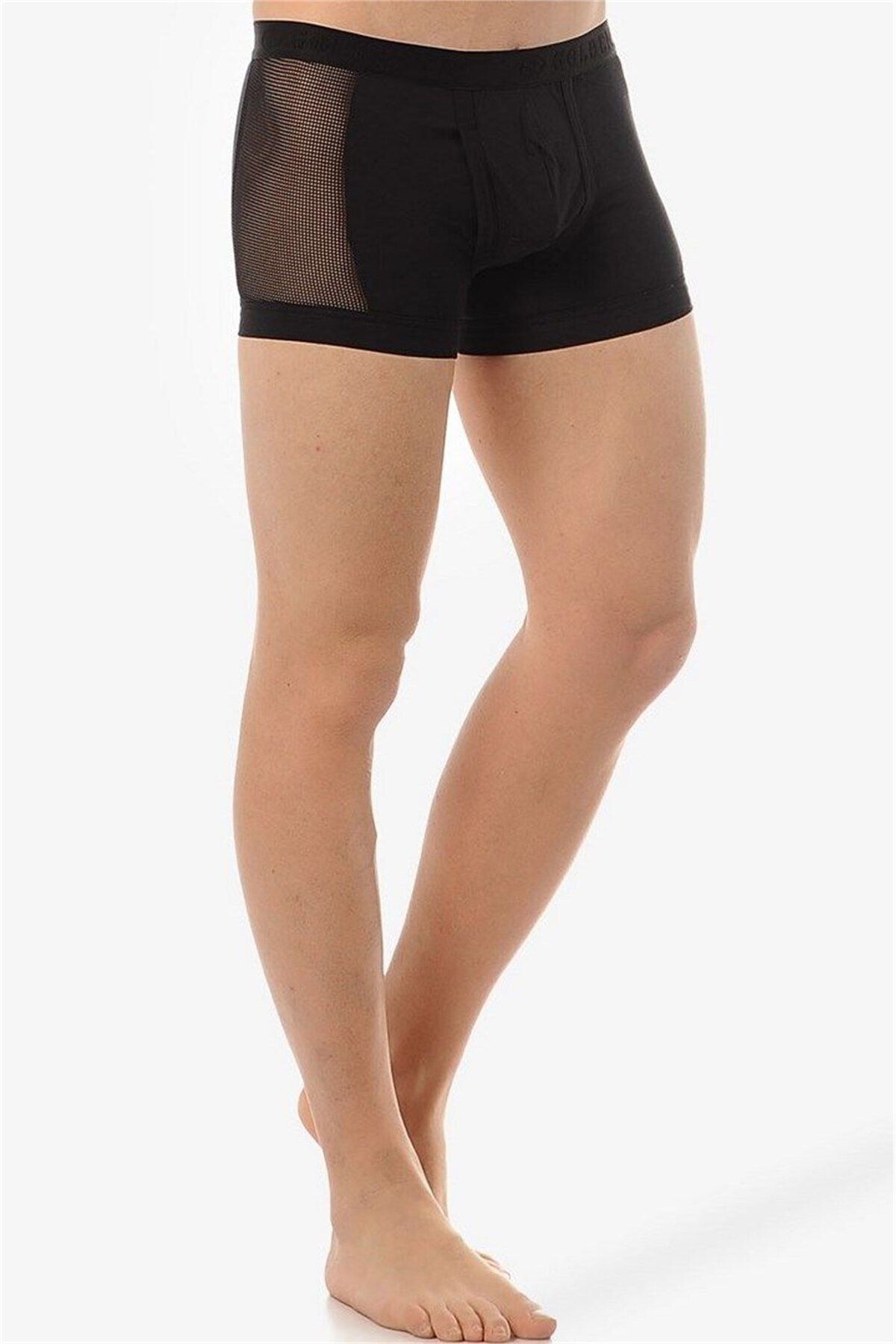 inkasole Yanları Nefes Alan Spor Boxer 1761 Siyah