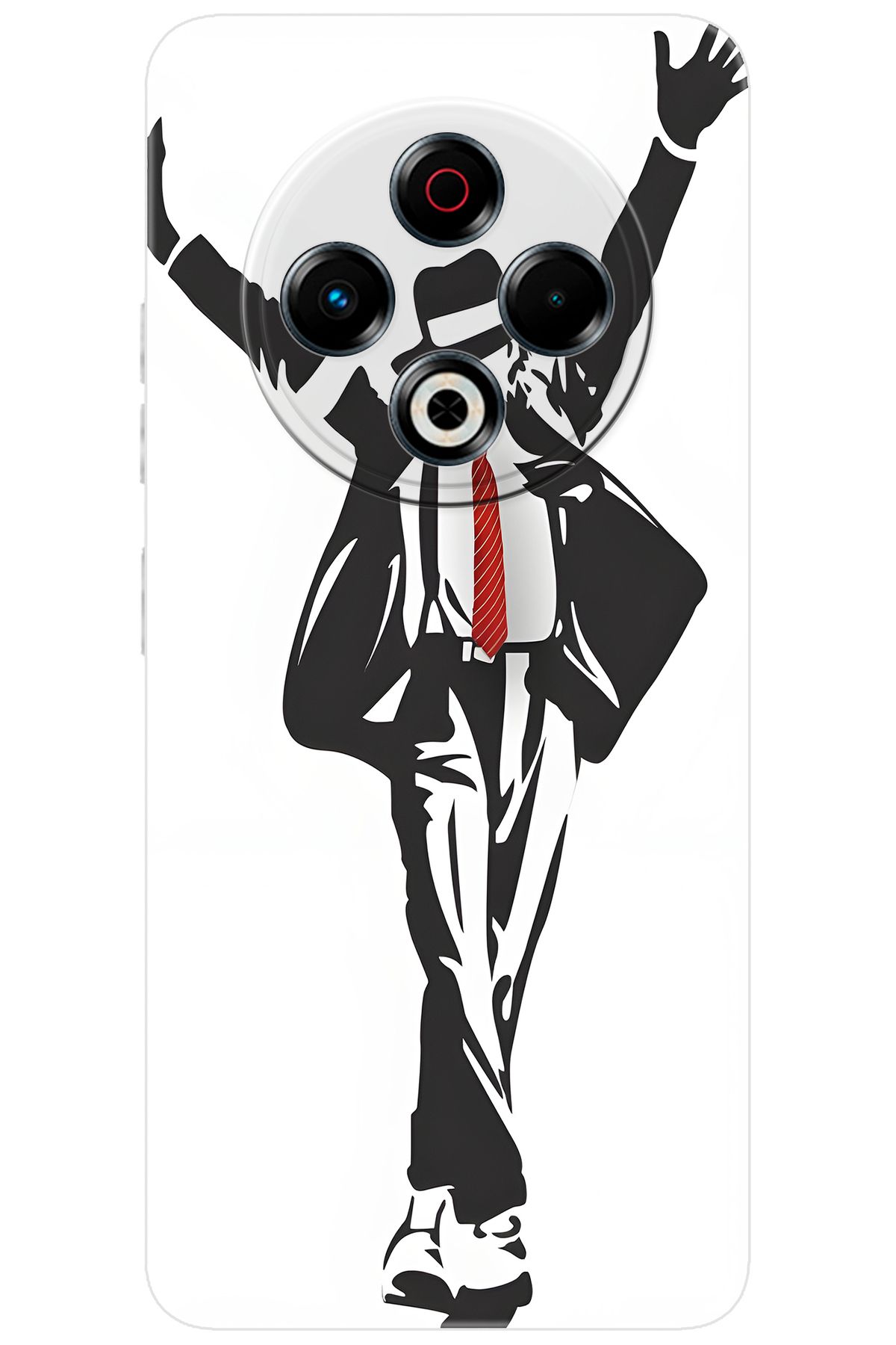 TECNO Spark 30 (KL6) Uyumlu Kılıf Desen Baskılı Silikon Michael Jackson STK:705 CP-09AS31Q