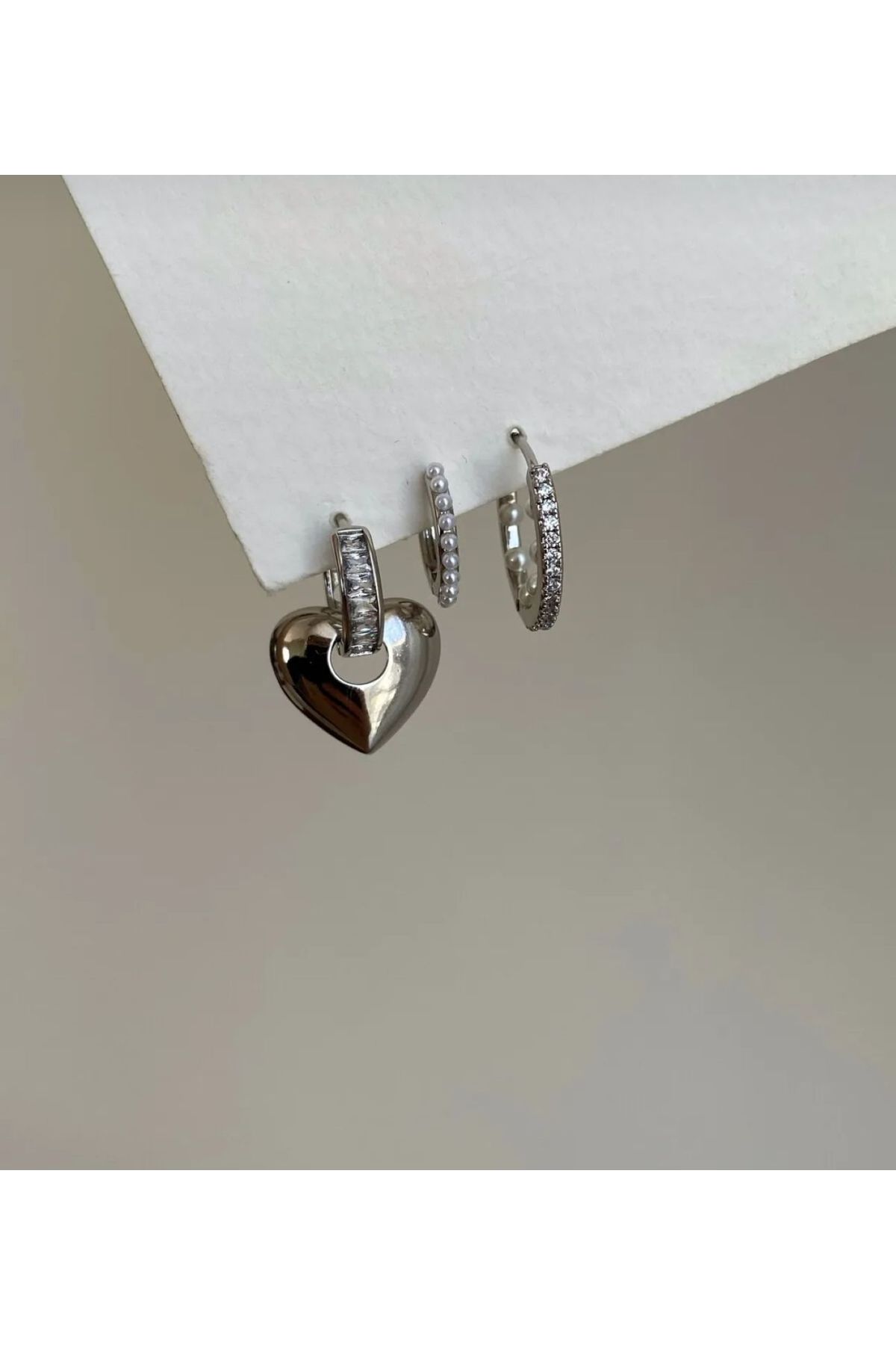 İD ACCESSORİES Zirkon Taşlı Küpe