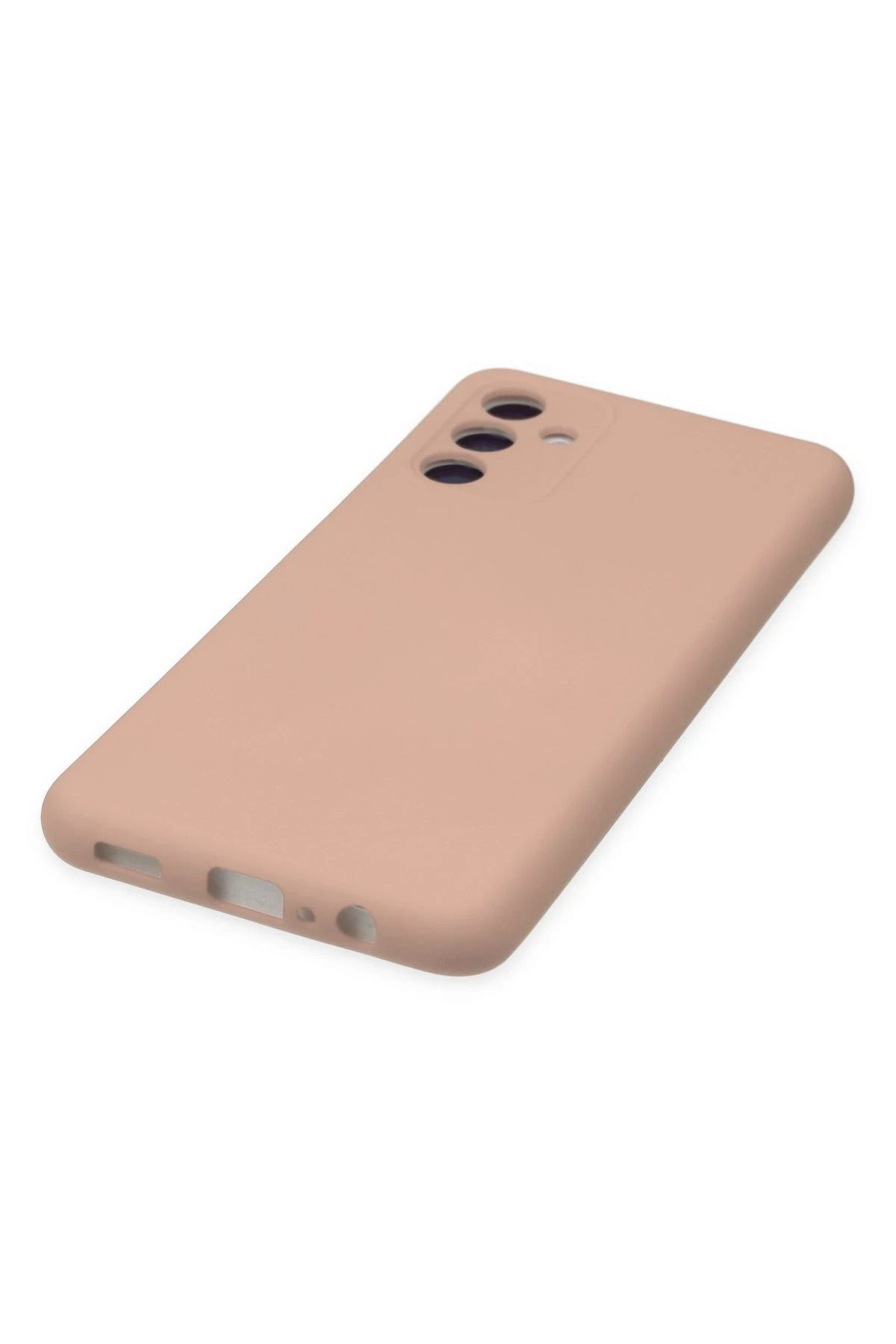 NewFace Samsung Galaxy A04S Kılıf Nano içi Kadife Silikon - Pudra SVLRS