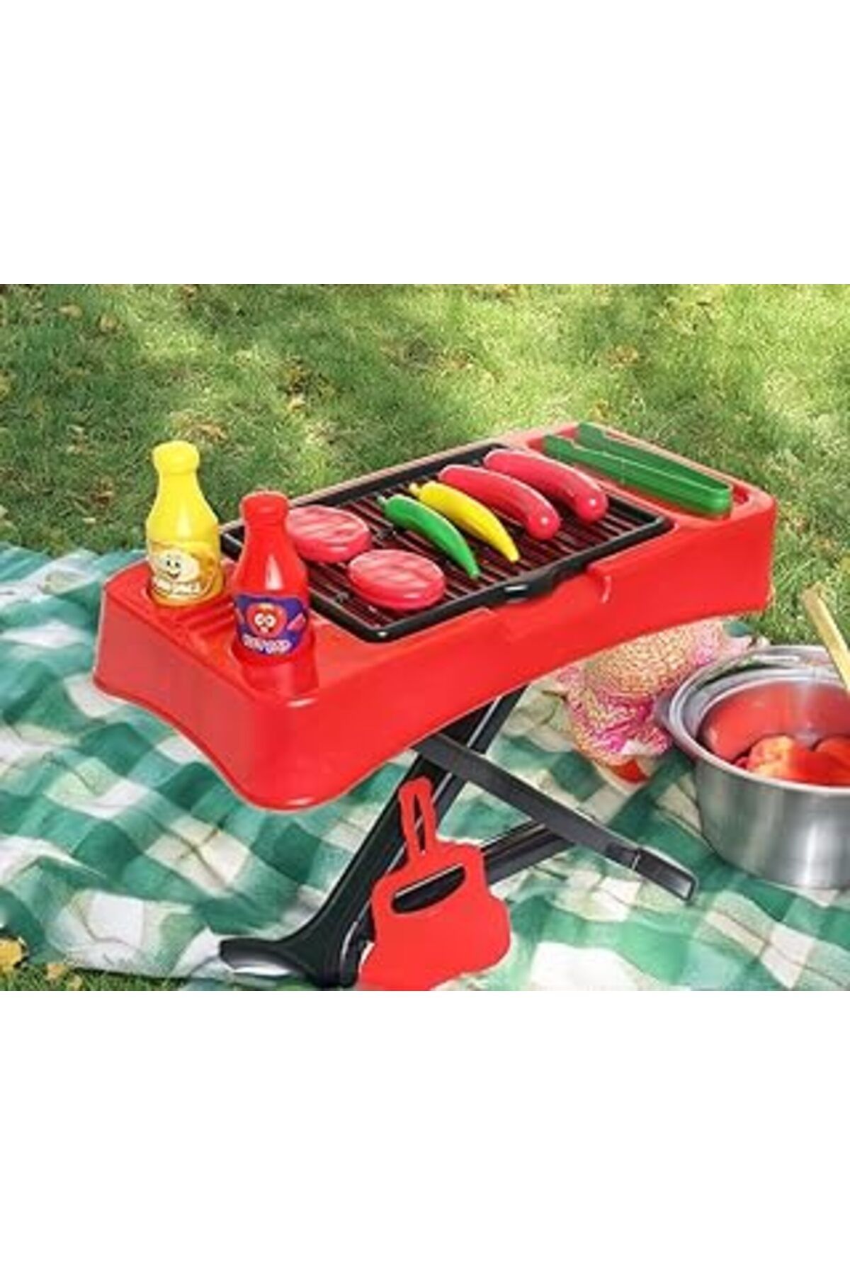 Mu Art Sole Oyuncak Barbekü 14 Parça Mangal Seti