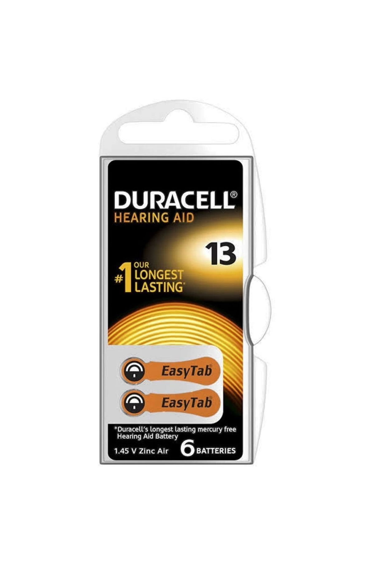 feminight Duracell 13 No Kulaklık Pili 6lı Paket