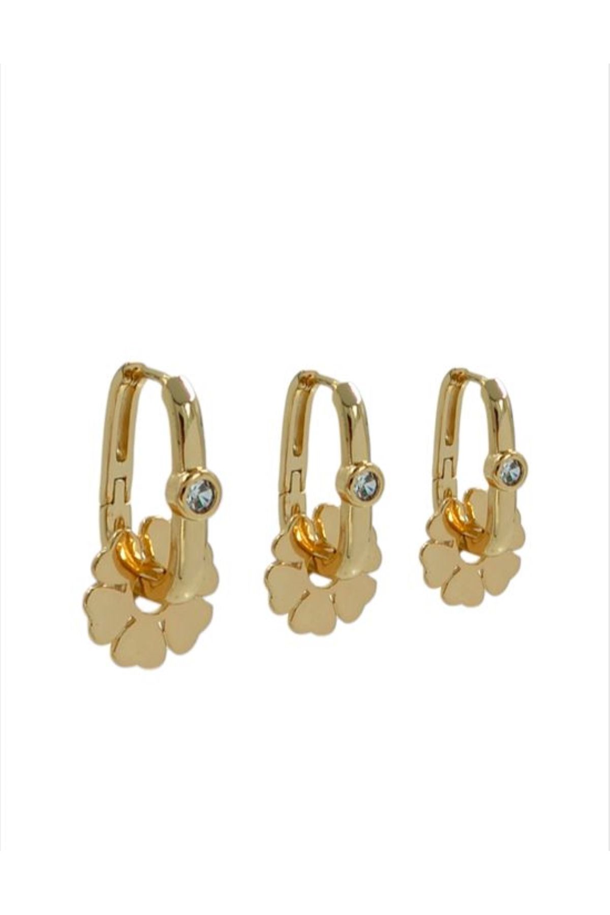 İD ACCESSORİES Zirkon Taşlı Küpe
