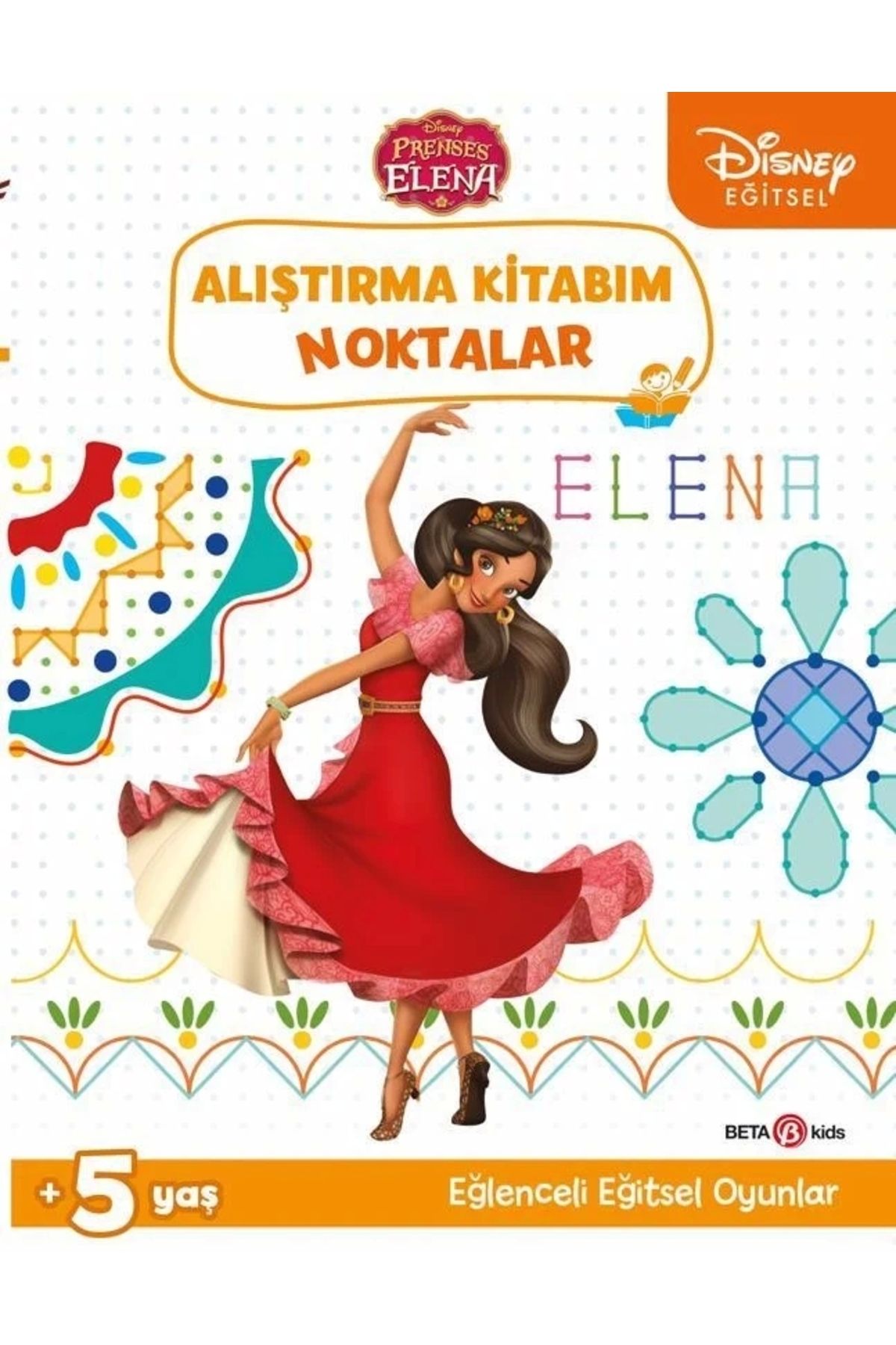 FTT SHOPPING MARKET NessiWorld Disney Eğitsel Prenses Elena Alıştırma Kitabım Noktalar