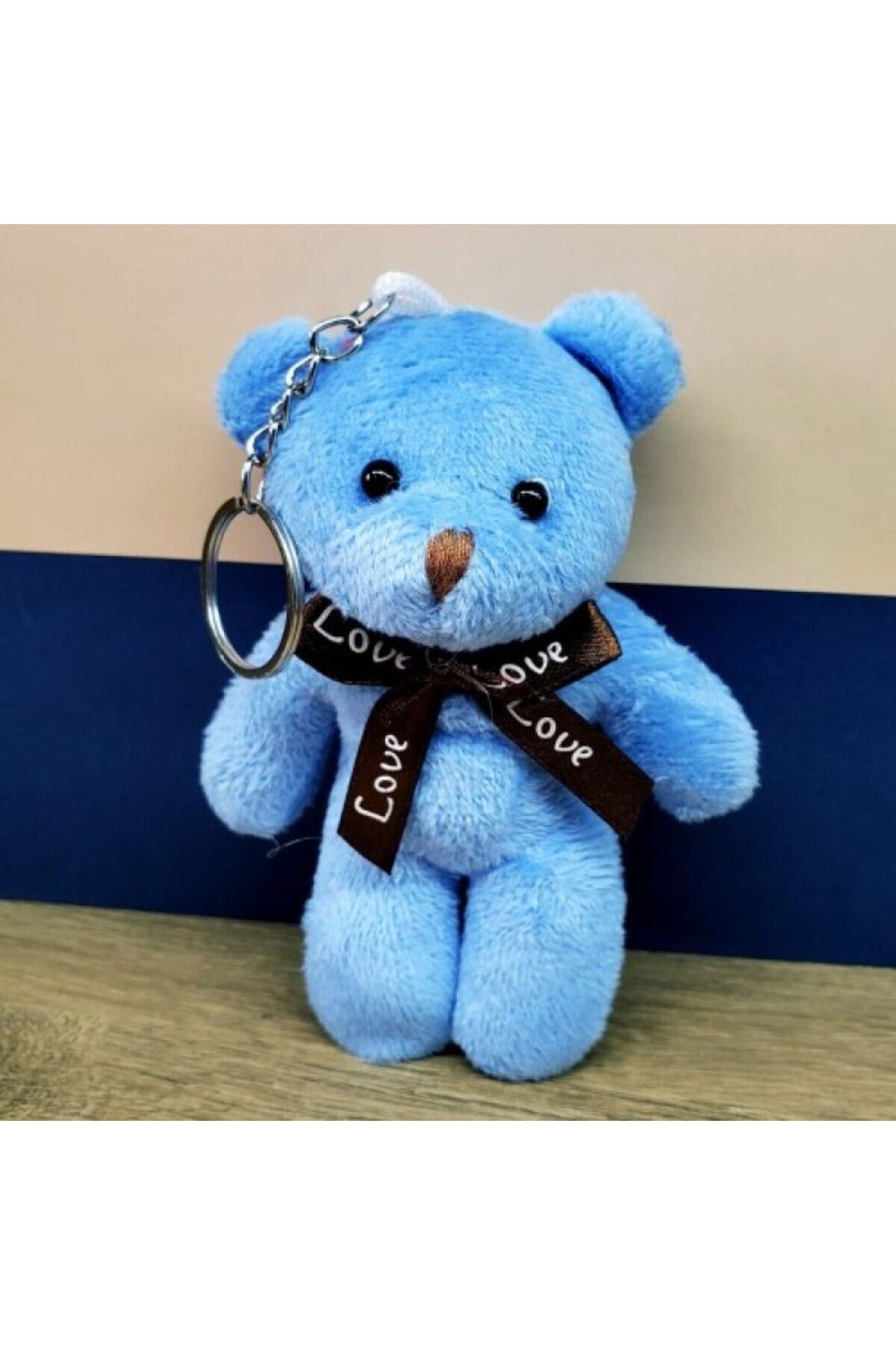 AyFi Home Mavi Peluş Ayıcık Anahtarlık
