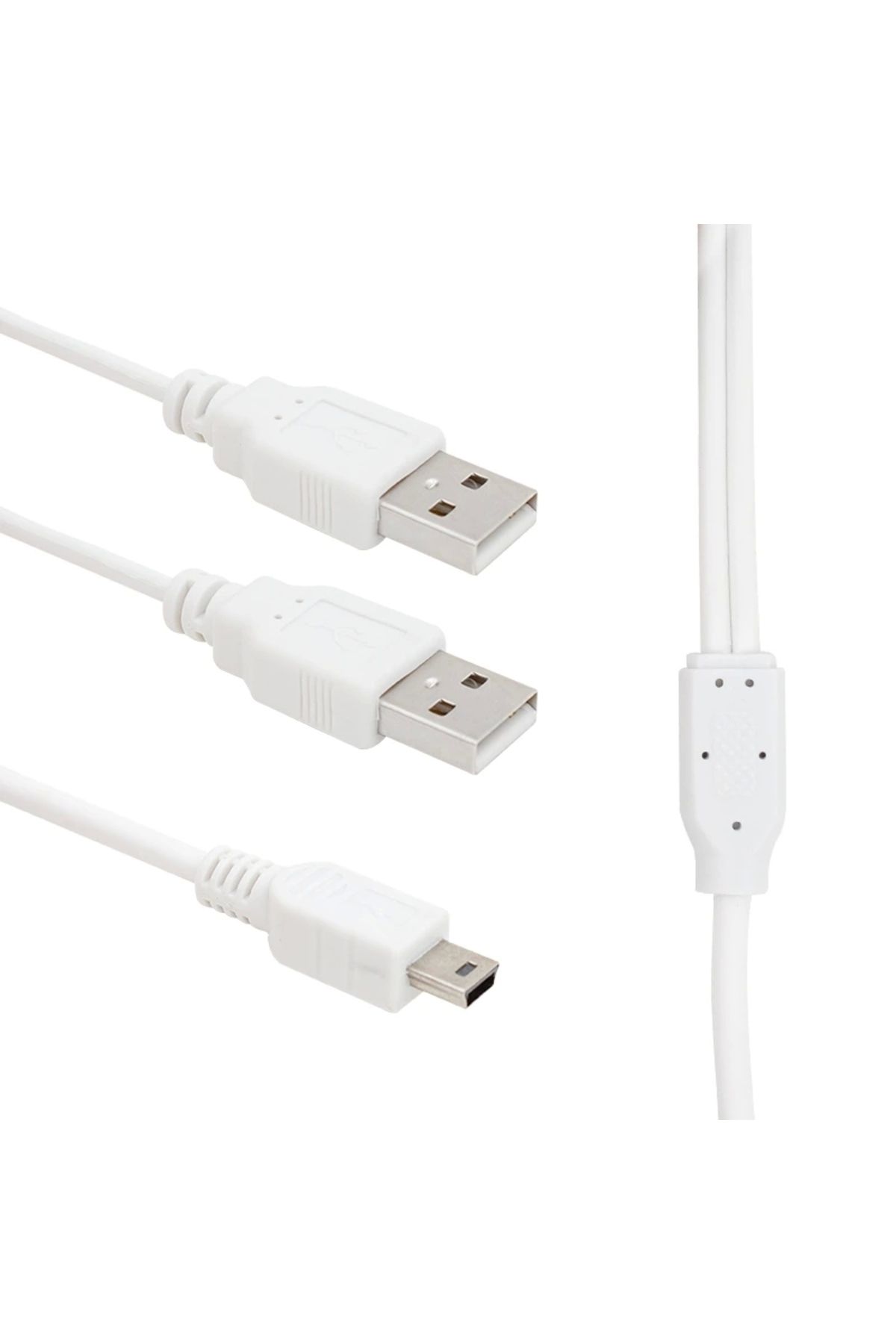 STOREMAX USB 2 X ERKEK - MİNİ USB 5 PİN (2.0V) 1.5 METRE KABLO (5047)