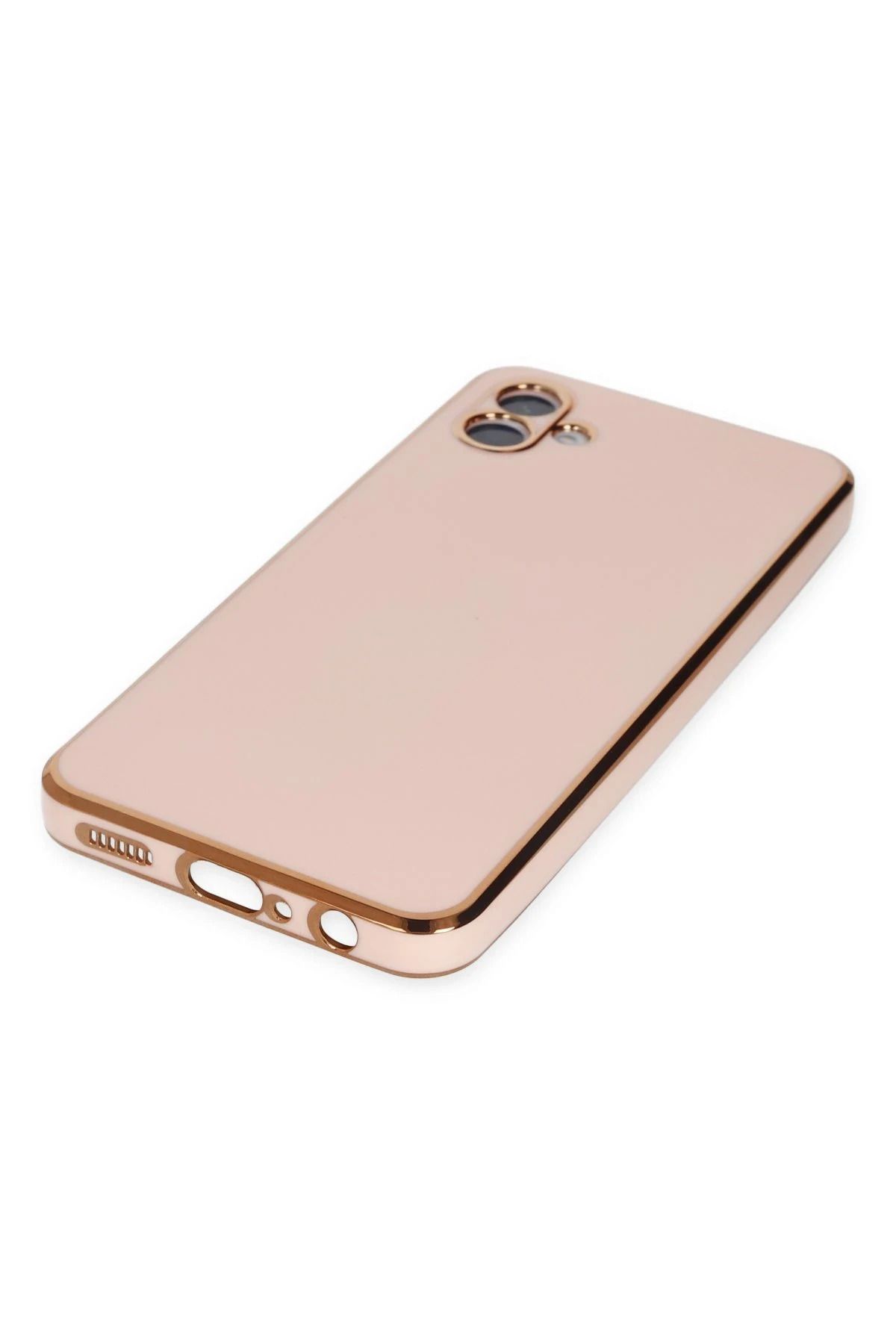 NewFace Samsung Galaxy A04 Kılıf Volet Silikon - Pembe FLKRY