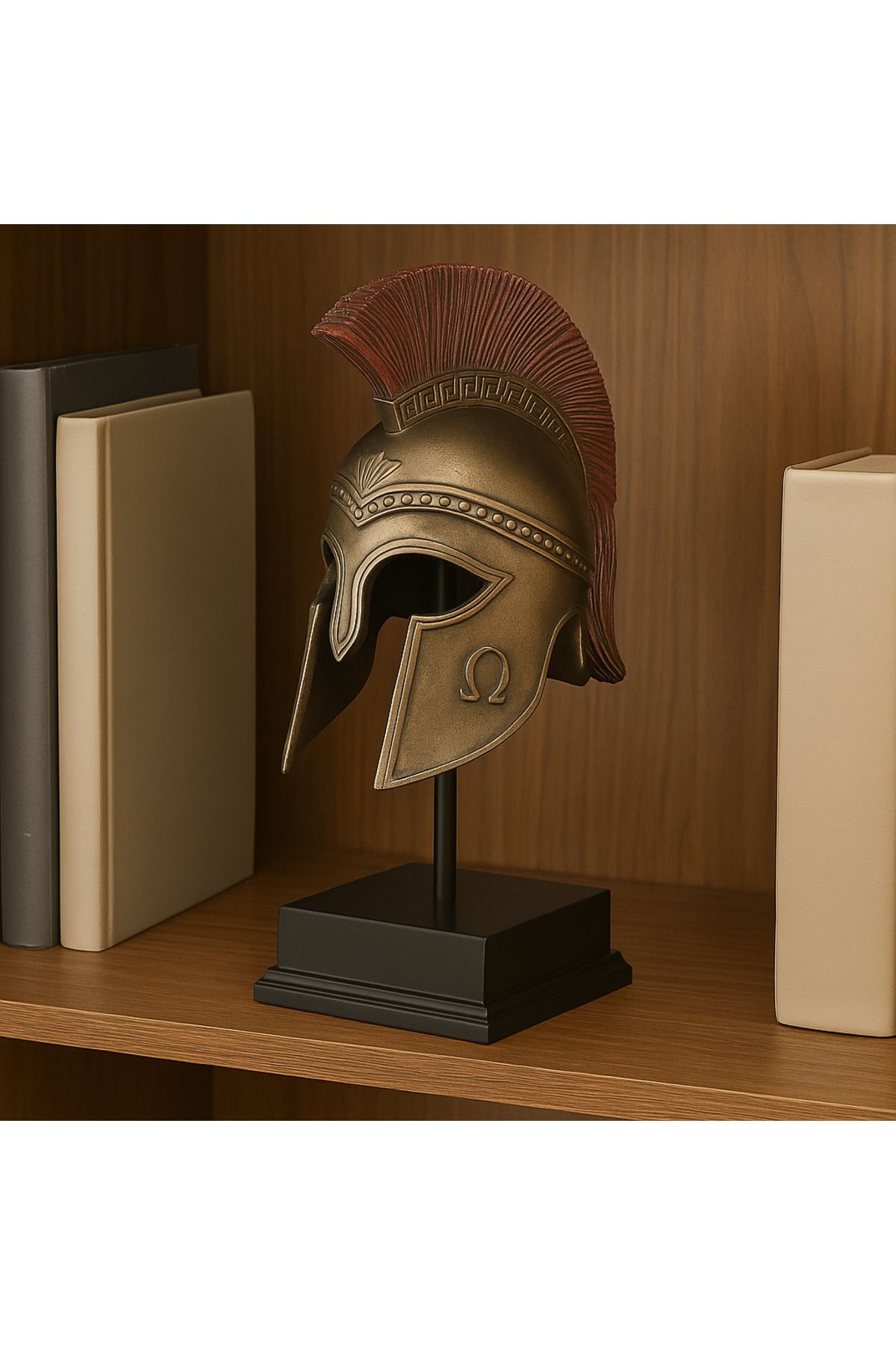 AYDINARTSHOP Veronese Sparta Kaskı Biblo – Antik Yunan Savaşçı Miğferi Figürü