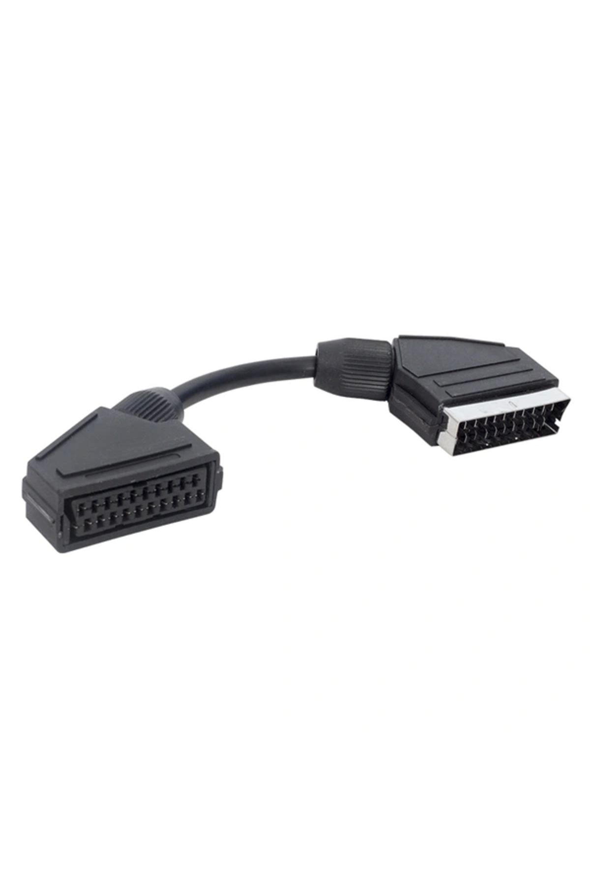 STOREMAX SCART ERKEK SCART DİŞİ ARA KABLO 20 CM ELEKTROMER (5047)