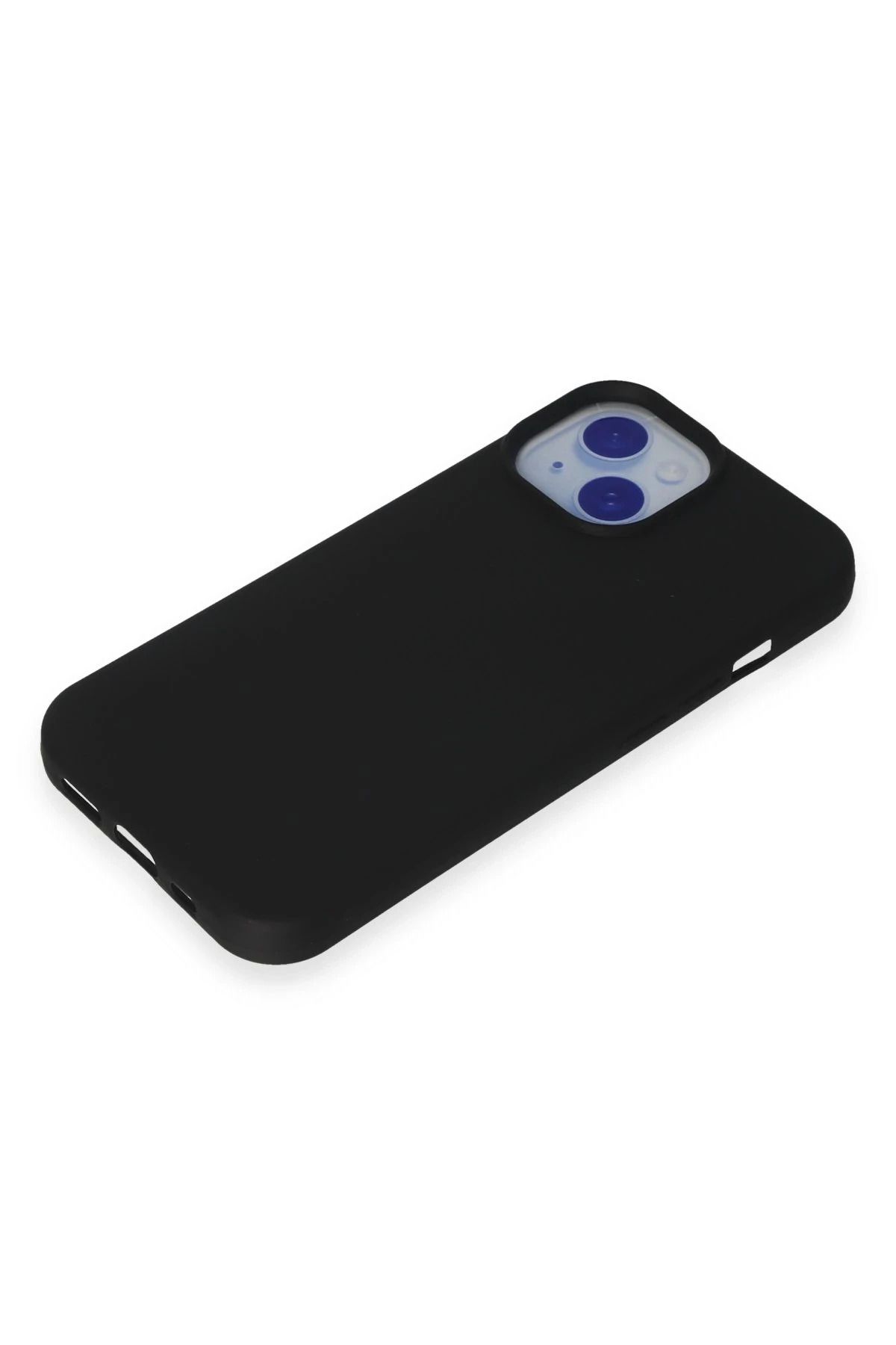 NewFace iPhone 15  Uyumlu  Kılıf Nano içi Kadife Silikon - Siyah