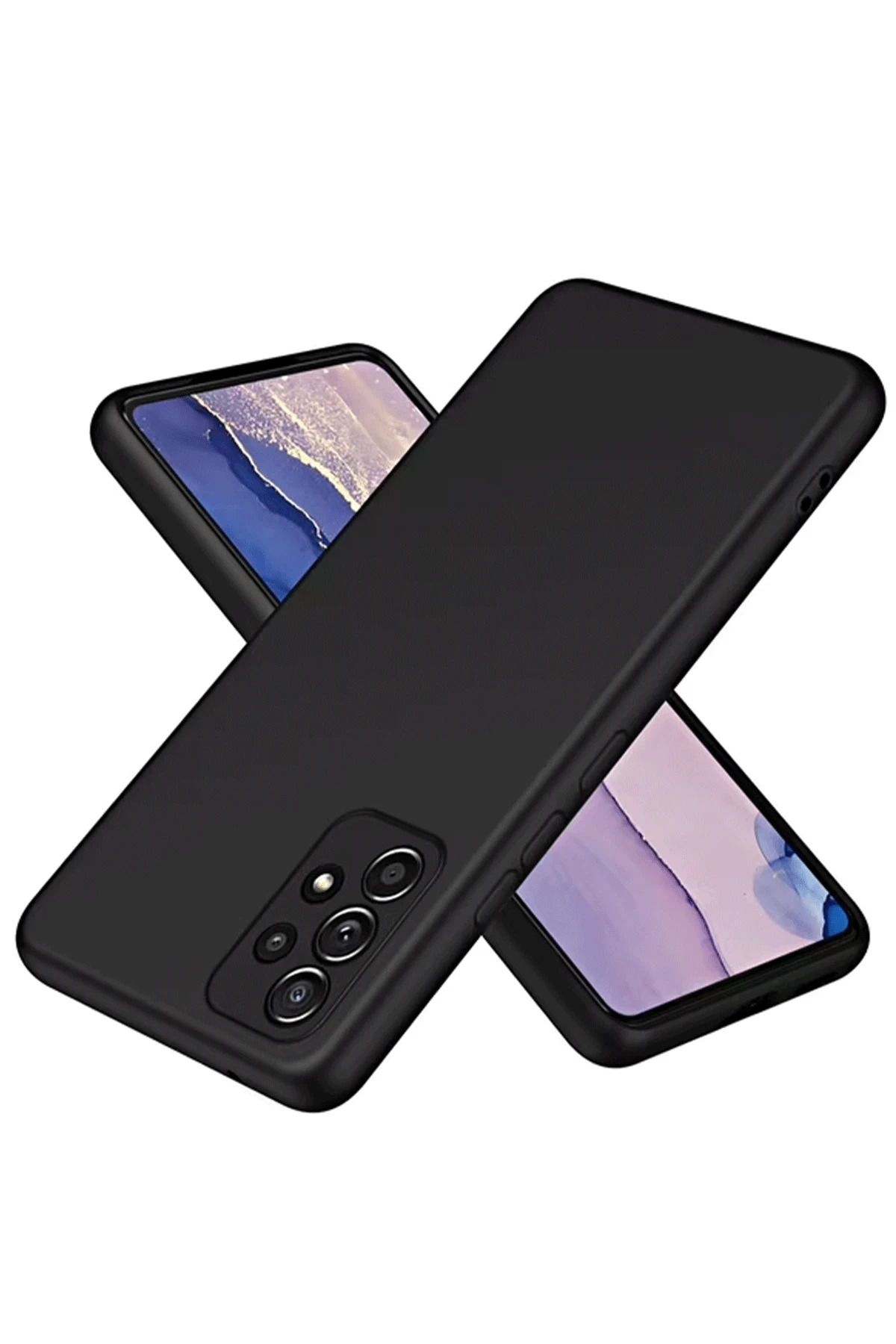 NewFace Samsung Galaxy A72 Kılıf First Silikon - Siyah FLKRY