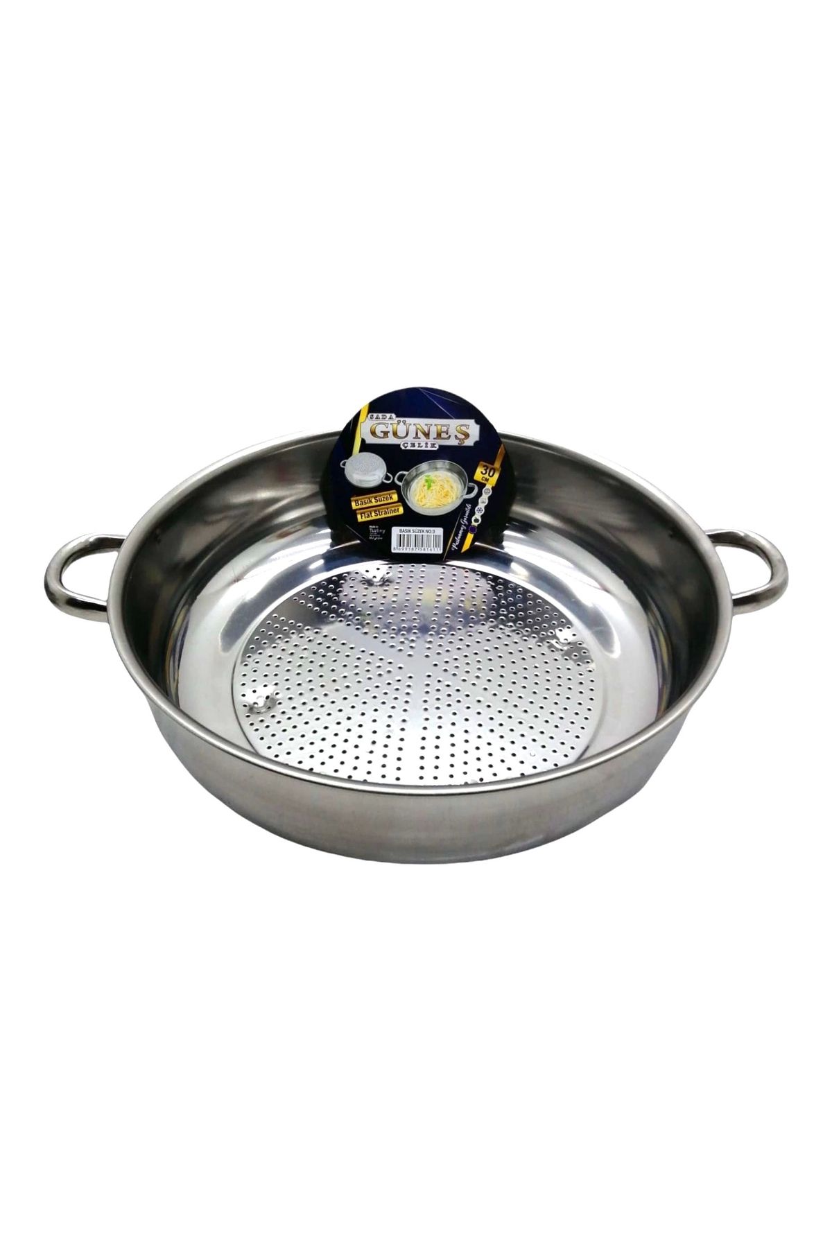 mtm My The Mall No-3 - 30cm Basık Süzek Metal Süzgeç