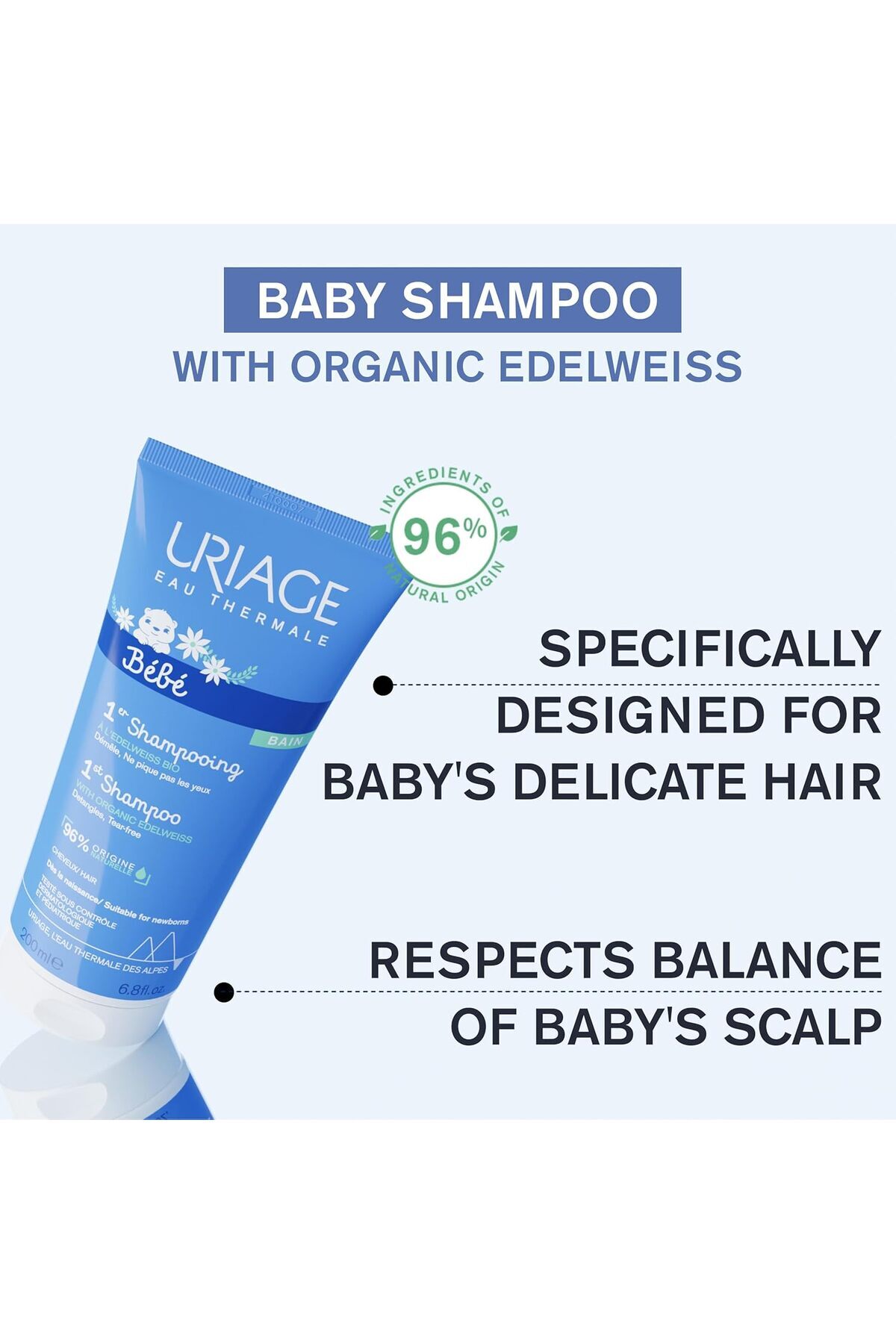 Uriage-Baby 1st Shampooing 200ml 3