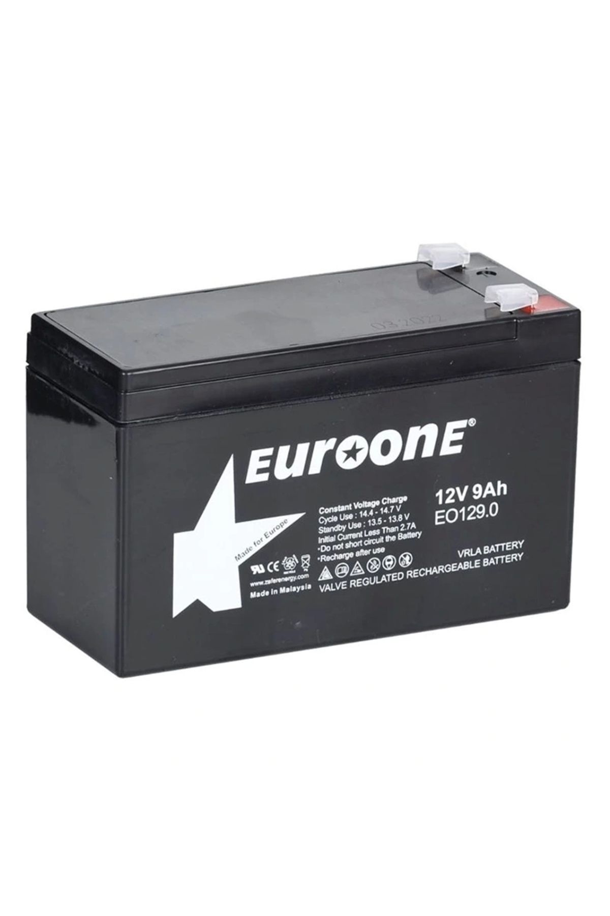 STOREMAX EUROONE EO-1212 12 VOLT - 12 AMPER AKÜ (151 X 98 X 95 MM) (5047)