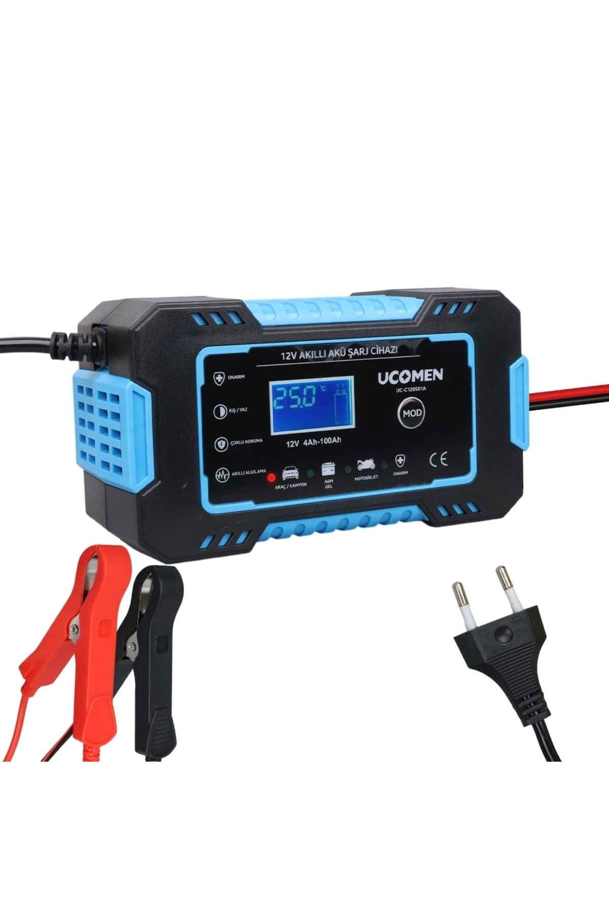 STOREMAX 12V 6A MAVİ LED GÖSTERGELİ AKÜ ŞARJ CİHAZI UC-C120501A (5047)