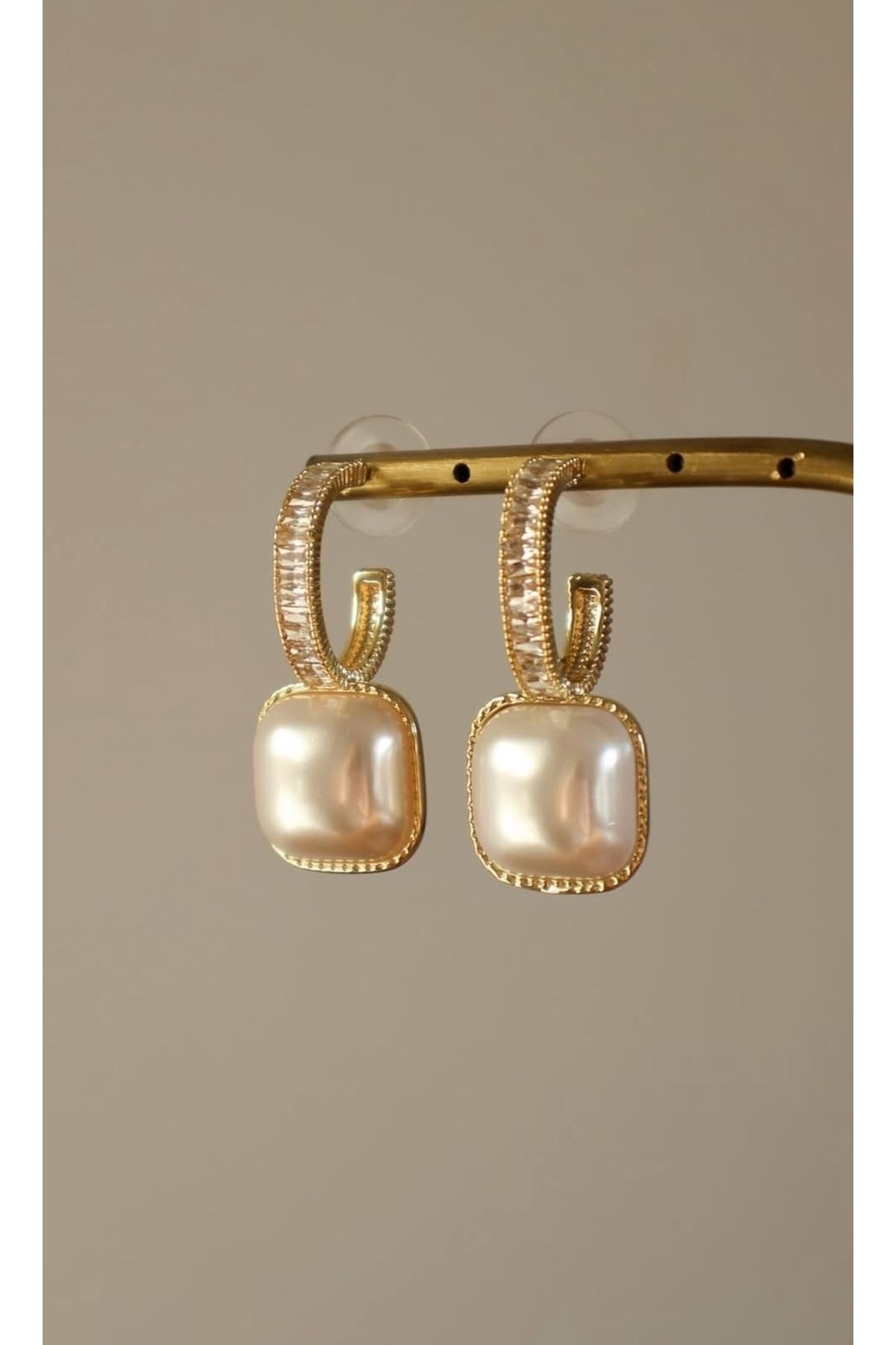 İD ACCESSORİES Zirkon Taşlı Küpe