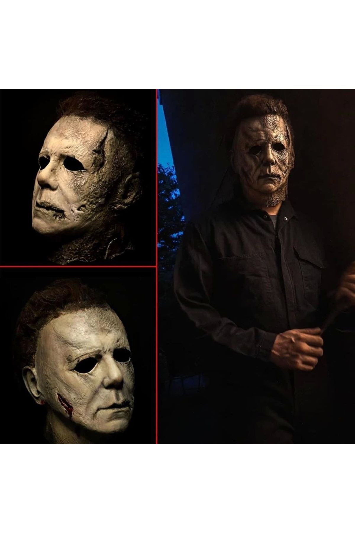 FTT SHOPPING MARKET Nessiworld Michael Myers Lateks Maske - Michael Myers Et Maske Kafaya Tam Geçmeli