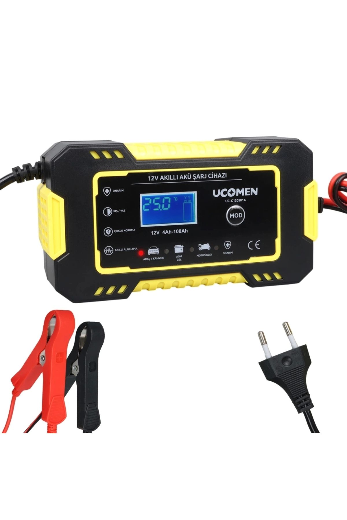 STOREMAX 12V 6A SARI LED GÖSTERGELİ AKÜ ŞARJ CİHAZI UC-C120501A (5047)