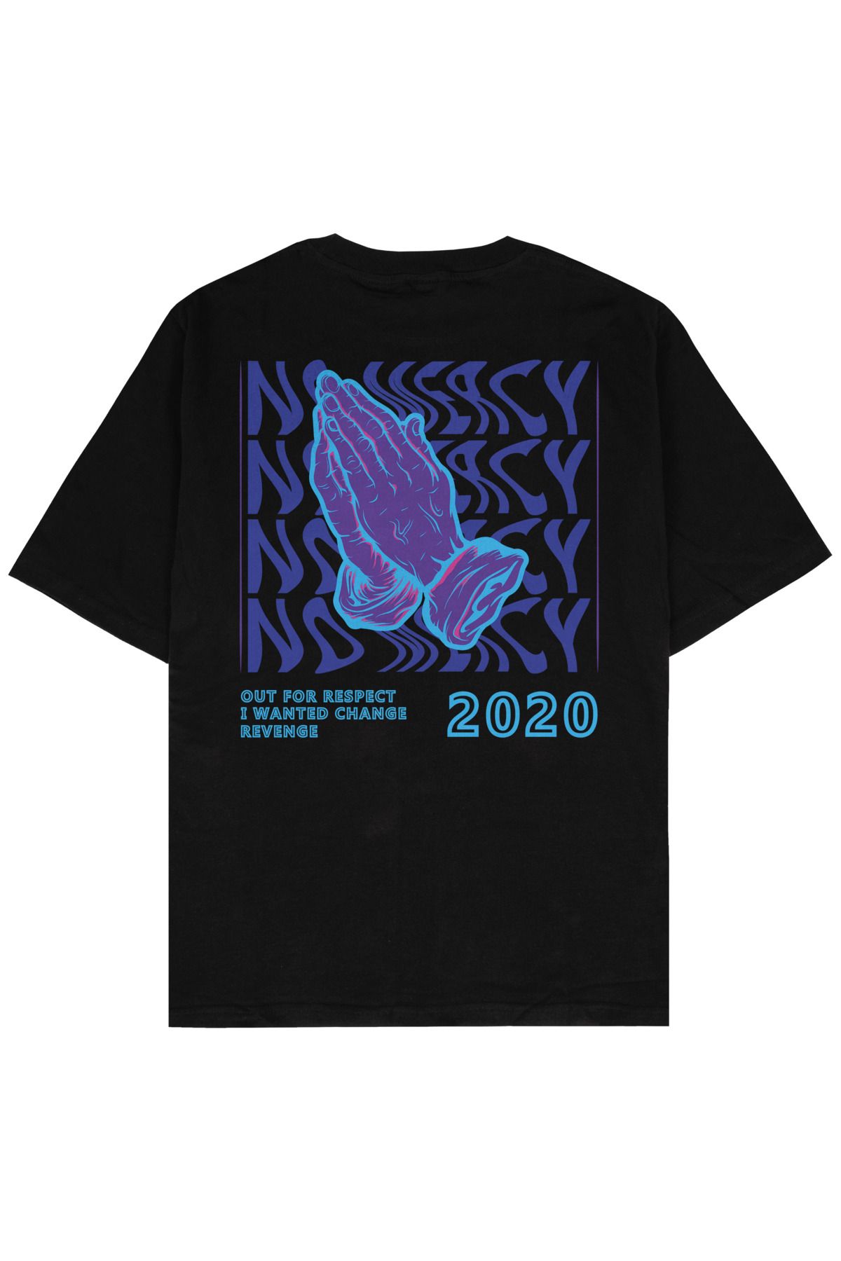 Street301 Unisex No Mercy Baskılı Oversize T-Shirt