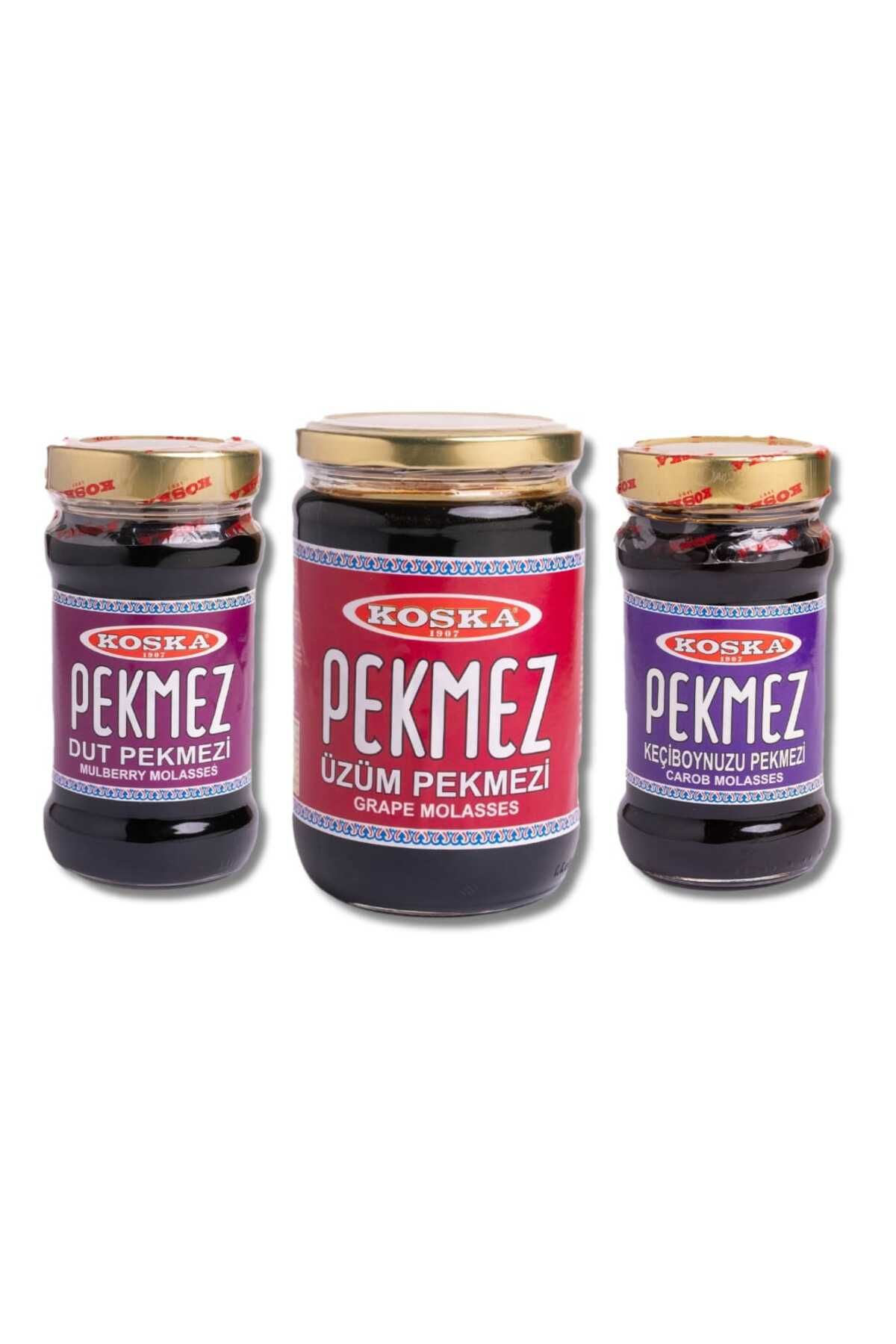 Koska ÜZÜM PEKMEZİ 800 GR & DUT PEKMEZİ 380 GR & KEÇİBOYNUZU PEKMEZİ 380 GR