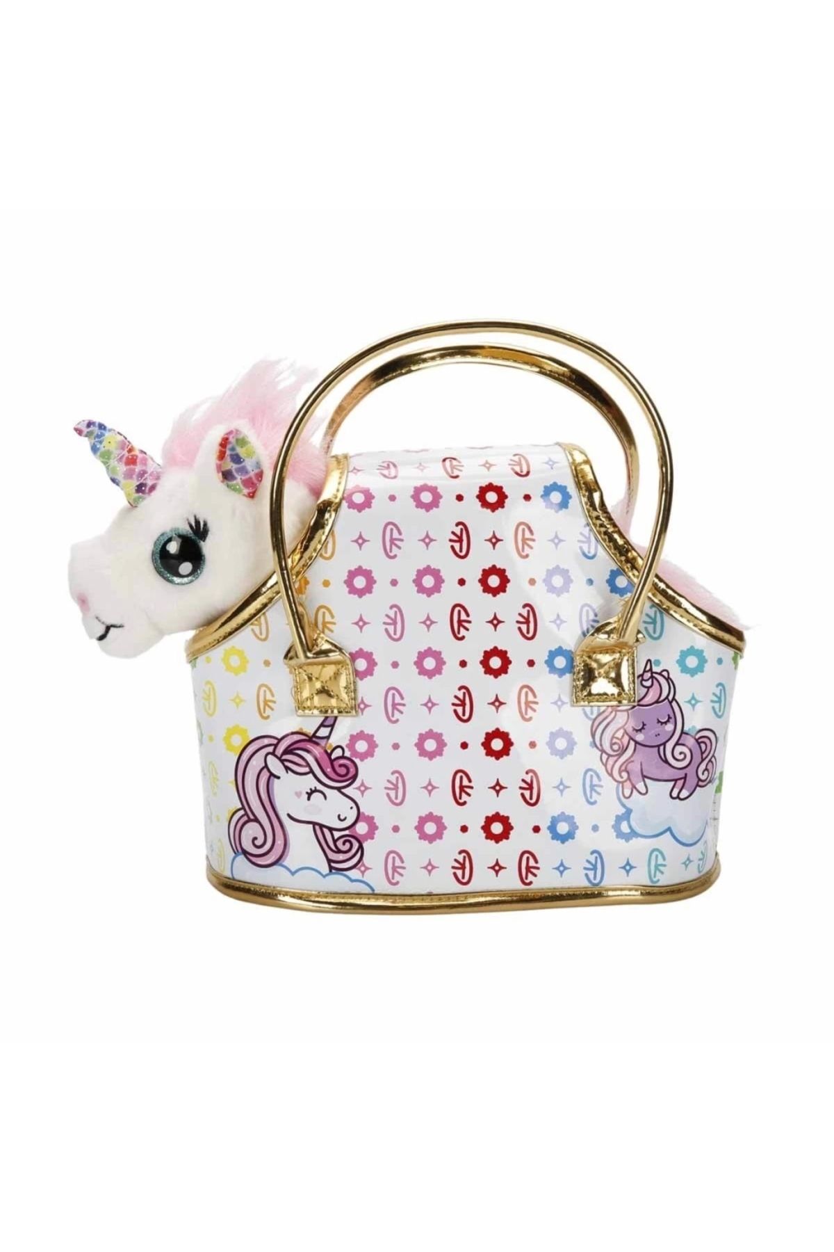 FTT SHOPPING MARKET Nessiworld Cutekins Taşıma Çantalı Peluş Unicorn Lou Lou