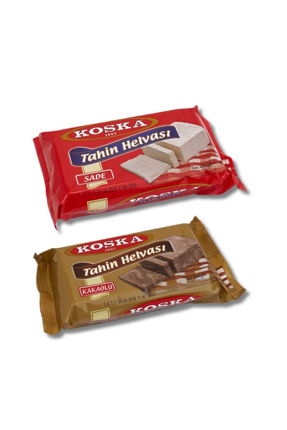 Koska SADE TAHİN HELVASI 200 GR & KAKAOLU TAHİN HELVASI 200 GR
