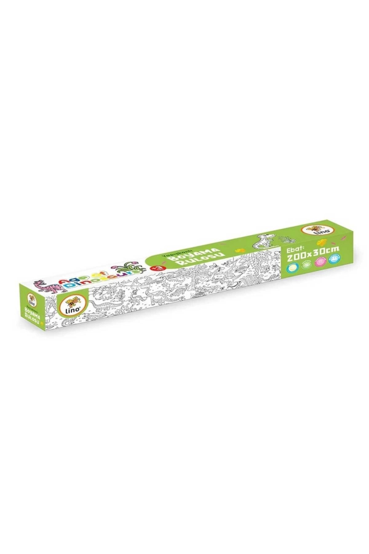 FTT SHOPPING MARKET Nessiworld Yapışkanlı Boyama Rulosu Age of Dinosaurs 200 x 30