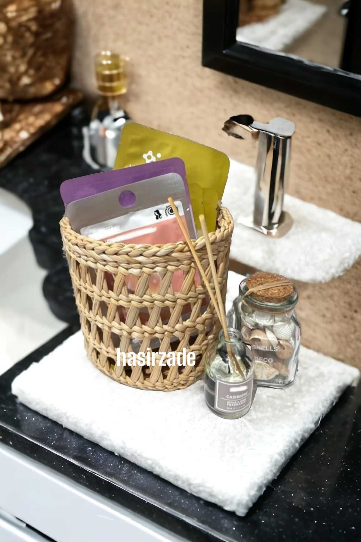 EM&MA DESİNG HASIR SEPET BAHÇE EV SAKSI MUTFAK SALON BANYO ORGANİZER ÇOK AMAÇLI