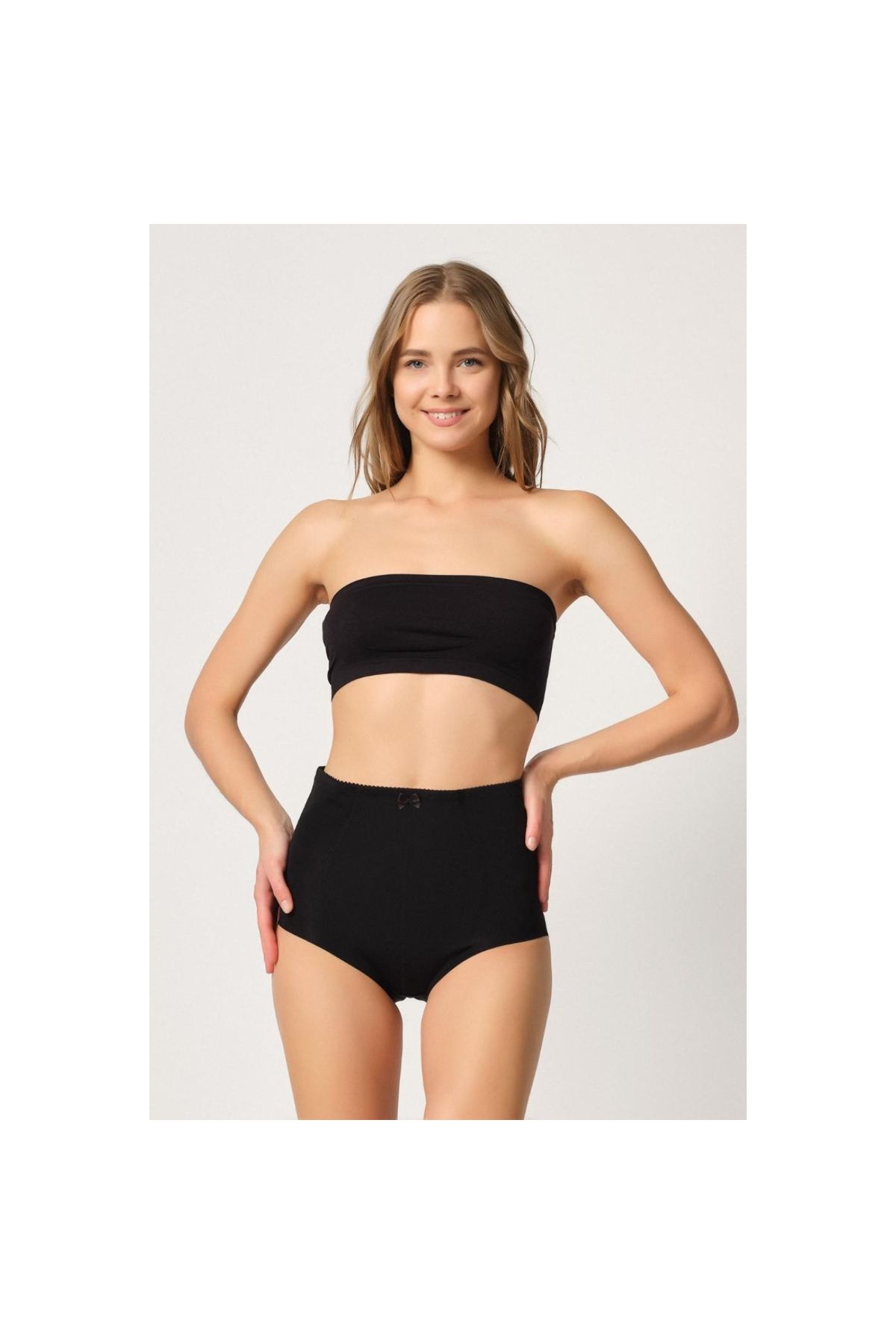 Marsilyan MODLİVE SİYAH MI Emay 2819 Slip Double Karın Toparlayıcı Lazer Korse