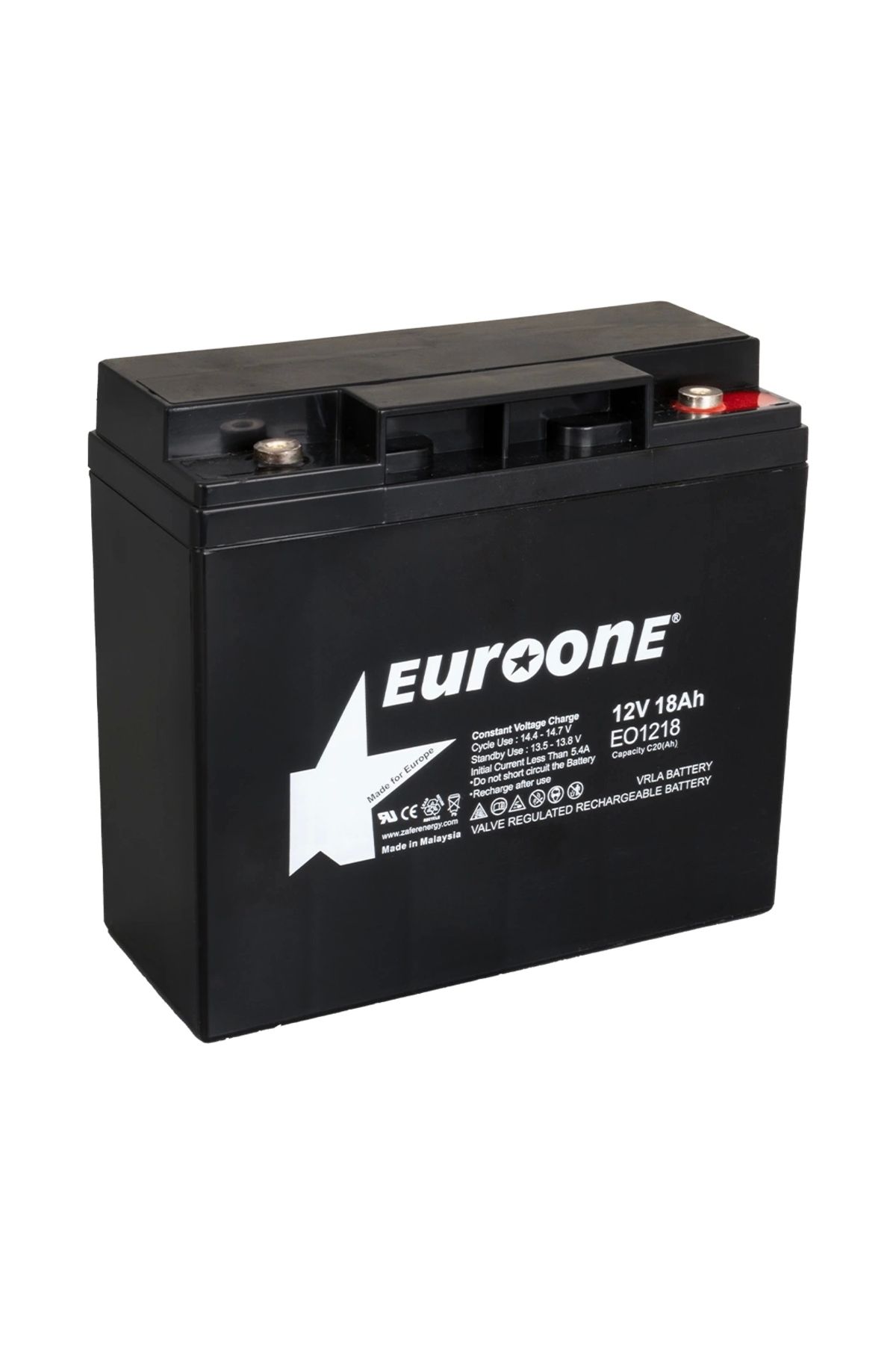 STOREMAX EUROONE EO1218 12 VOLT - 18 AMPER AKÜ (181 X 76 X 167 MM) (5047)