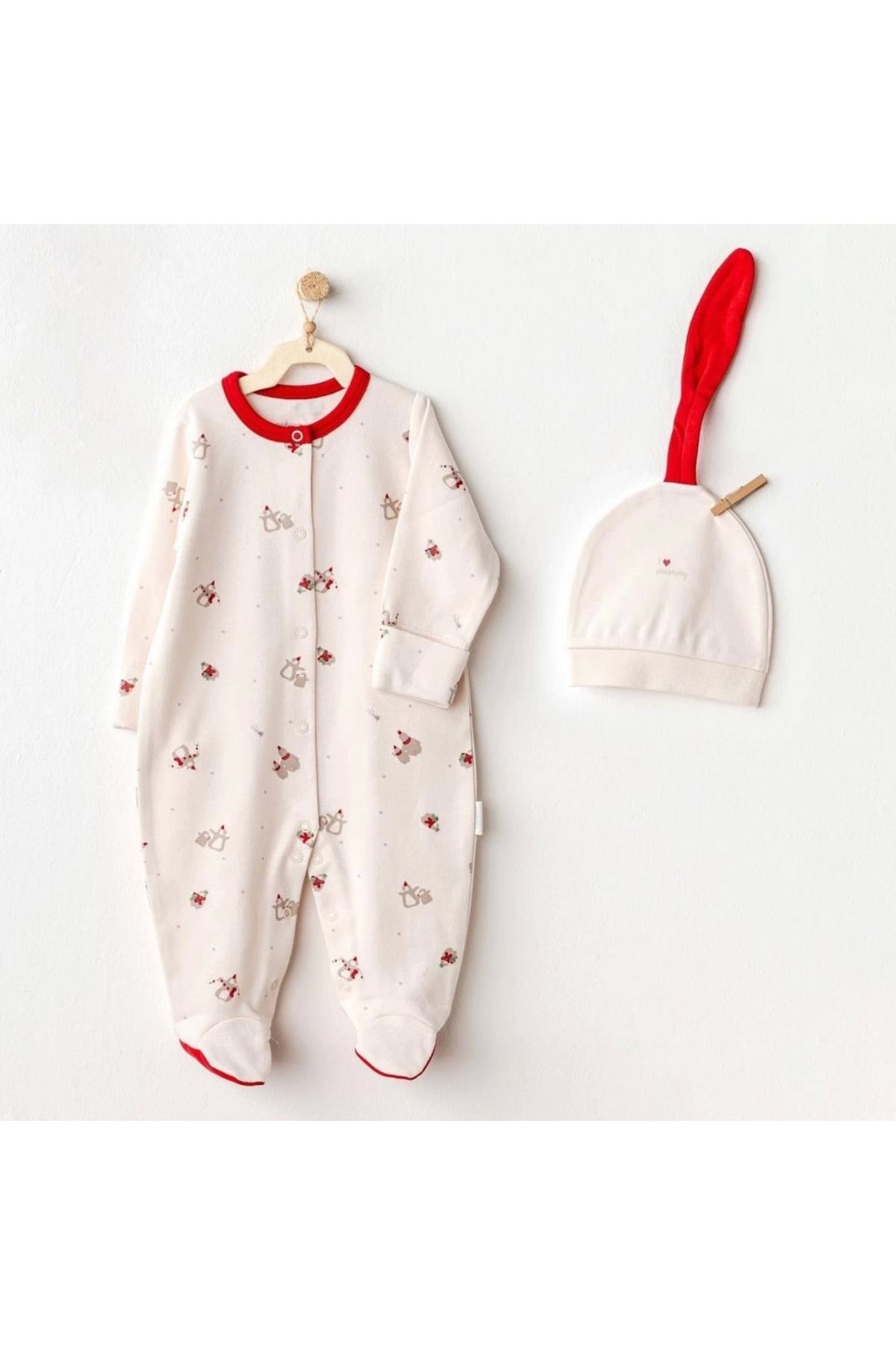 FTT SHOPPING MARKET Nessiworld  AC25346 Penguin Bebek Tulum Takım Ekru