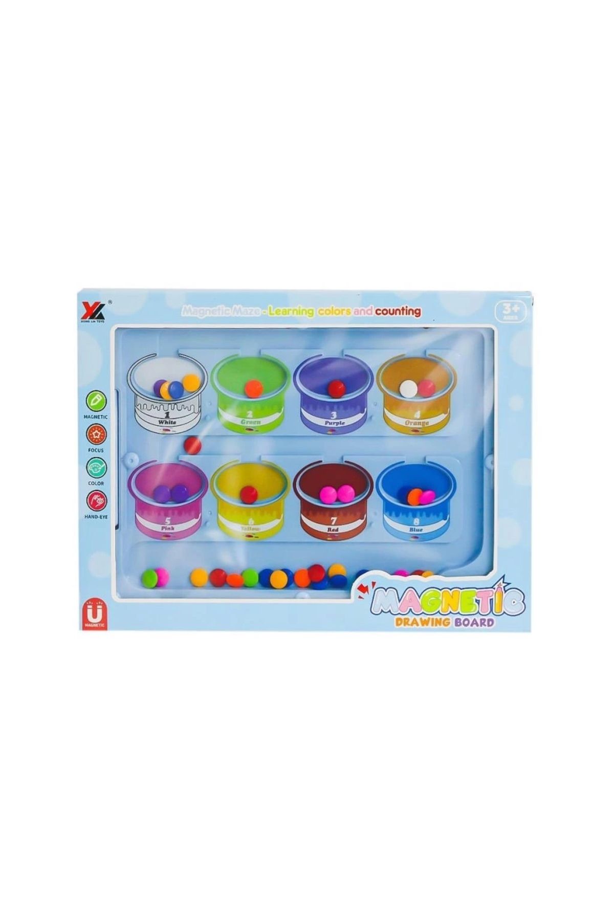 FTT SHOPPING MARKET Nessiworld 677 Steam Renkler ve Sayılar Eğitim Tahtası -Birliktoys