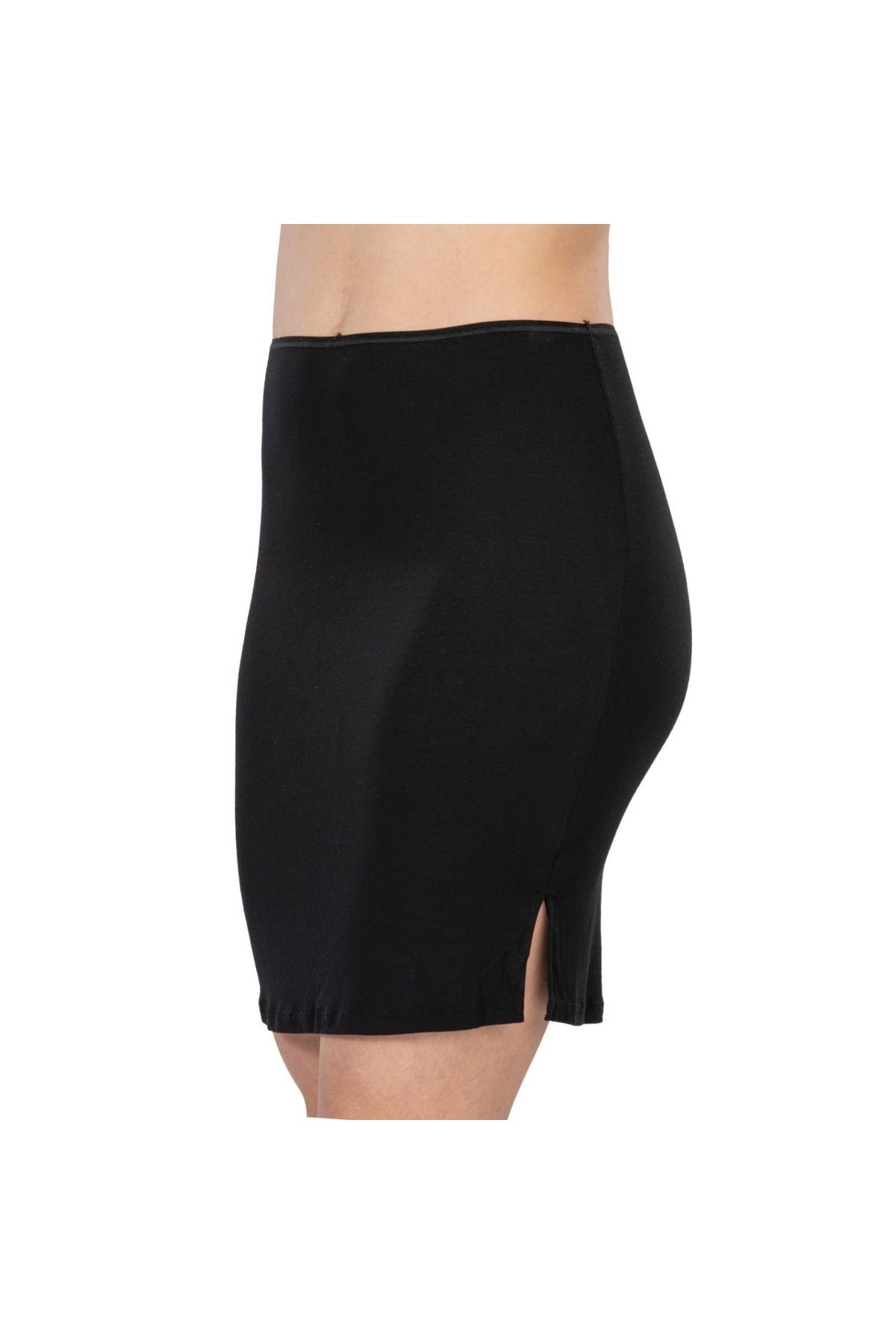 Marsilyan MODLİVE SİYAH MI Emay 1438 Modal Cotton Midi Jupon