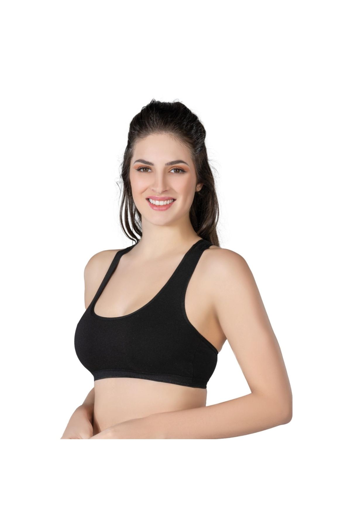 Marsilyan MODLİVE SİYAH MI Emay 1424 Modal Cotton Sporcu Büstiyer