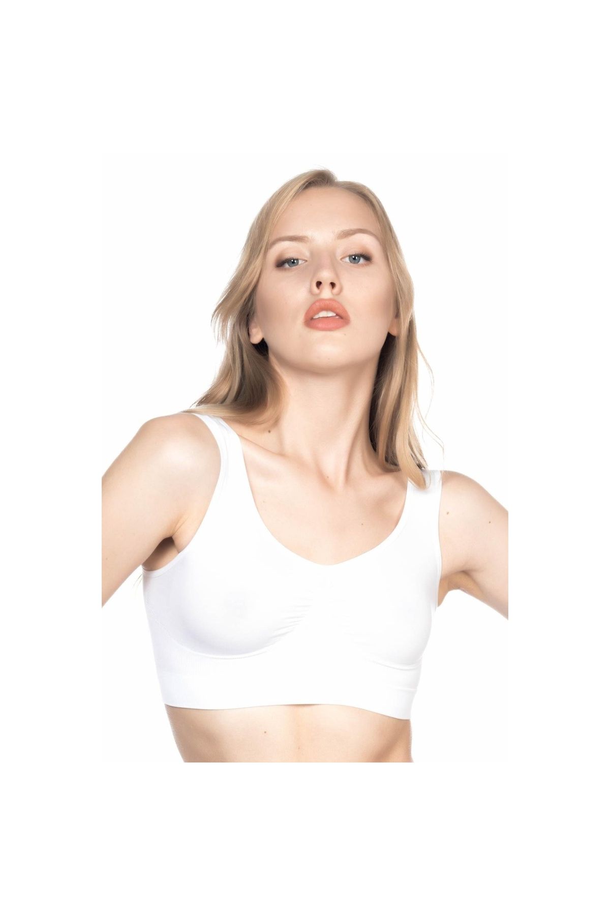 Marsilyan MODLİVE BEYAZ MI Emay 4005 Soft Kalın Askı Büstiyer