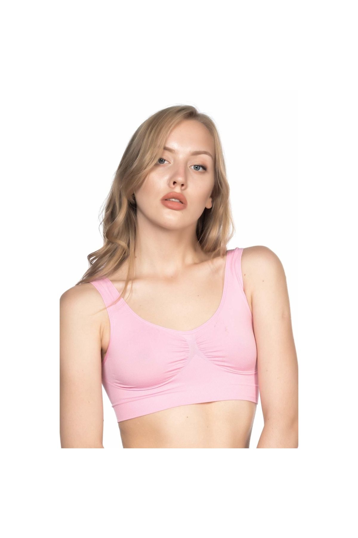 Marsilyan MODLİVE PEMBE MI Emay 4005 Soft Kalın Askı Büstiyer