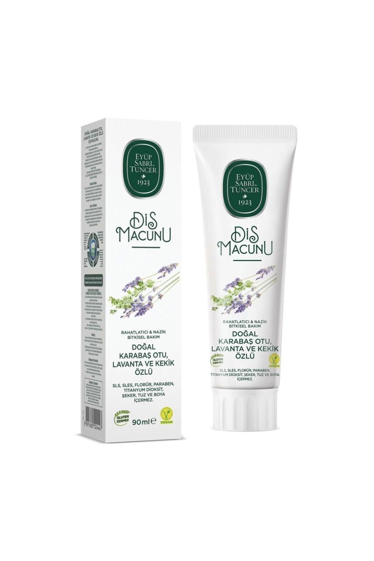 FTT SHOPPING MARKET Nessiworld Eyüp Sabri Tuncer Doğal Diş Macunu 90 Gr Karabaş Otu & Lavanta ve Kekik Özlü