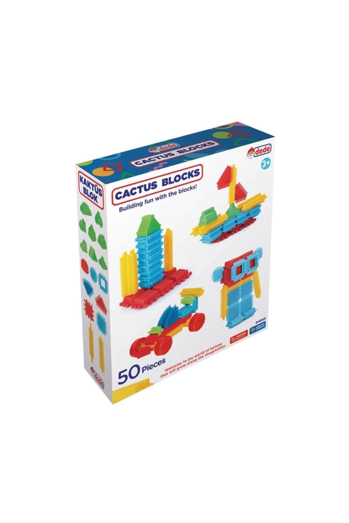 FTT SHOPPING MARKET Nessiworld 04003 Kaktüs Blok 50 Parça -Dede