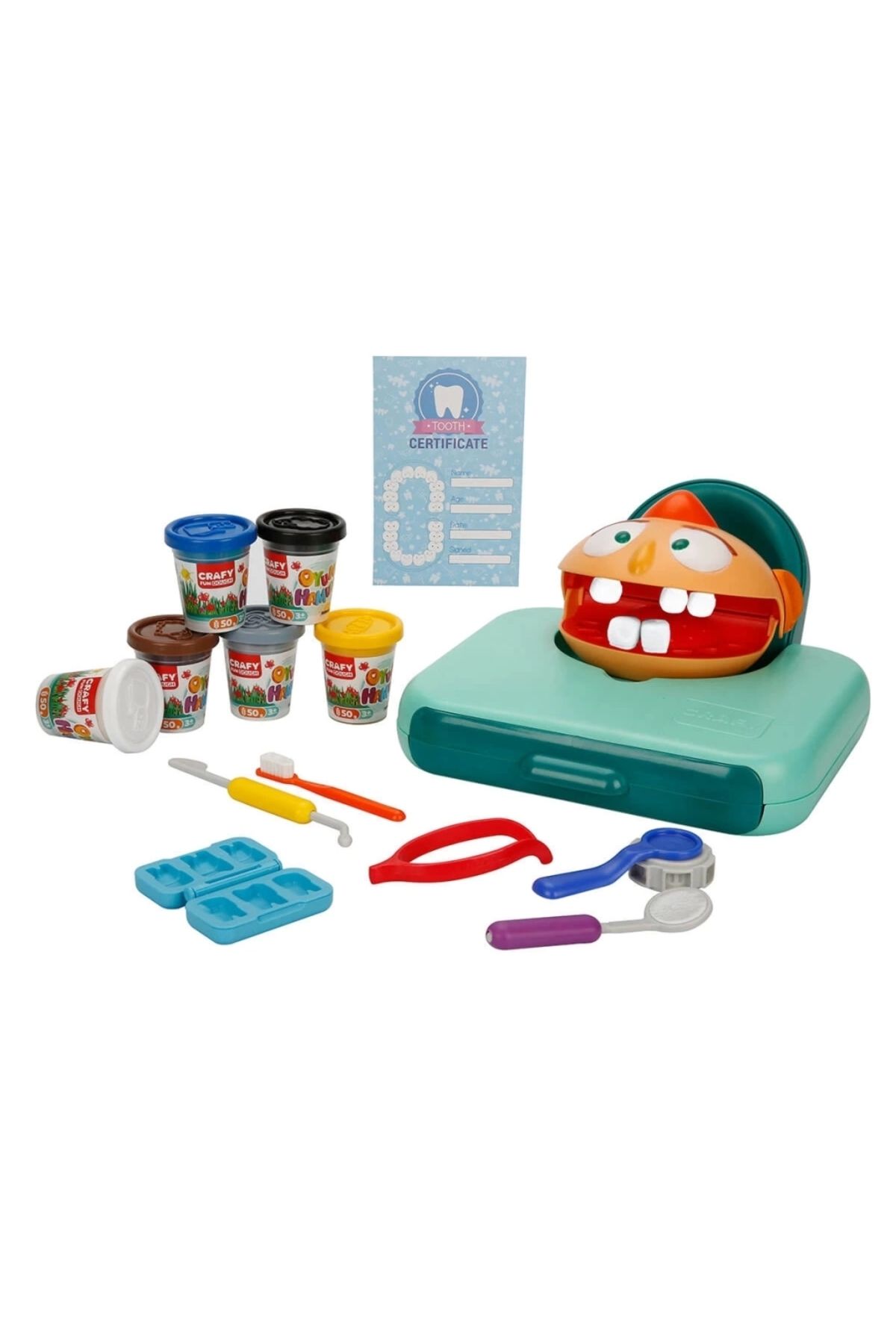 FTT SHOPPING MARKET Nessiworld Crafy Dr. Toothy Oyun Hamuru Seti 15 Parça