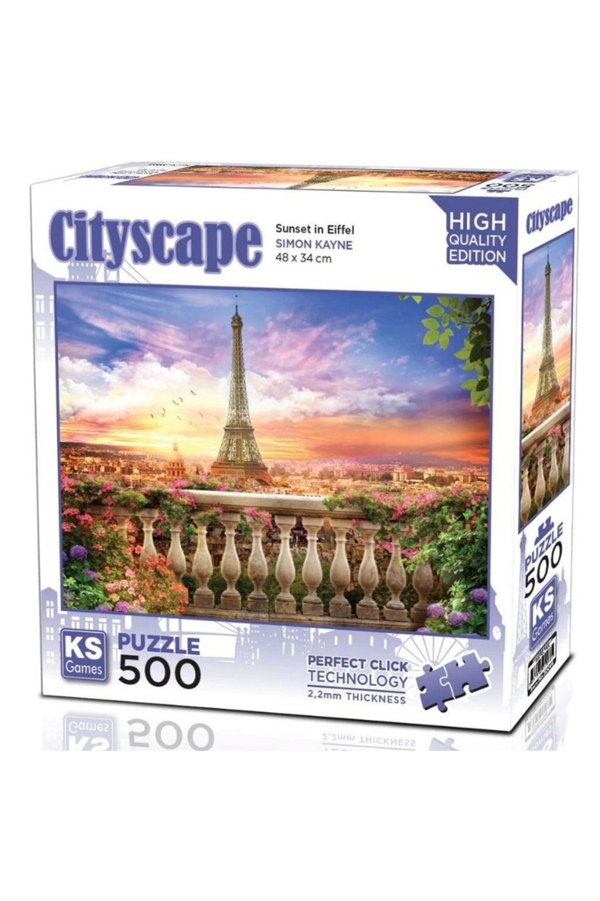 FTT SHOPPING MARKET Nessiworld KS Games Sunset in Eiffel Puzzle 500 Parça 20066