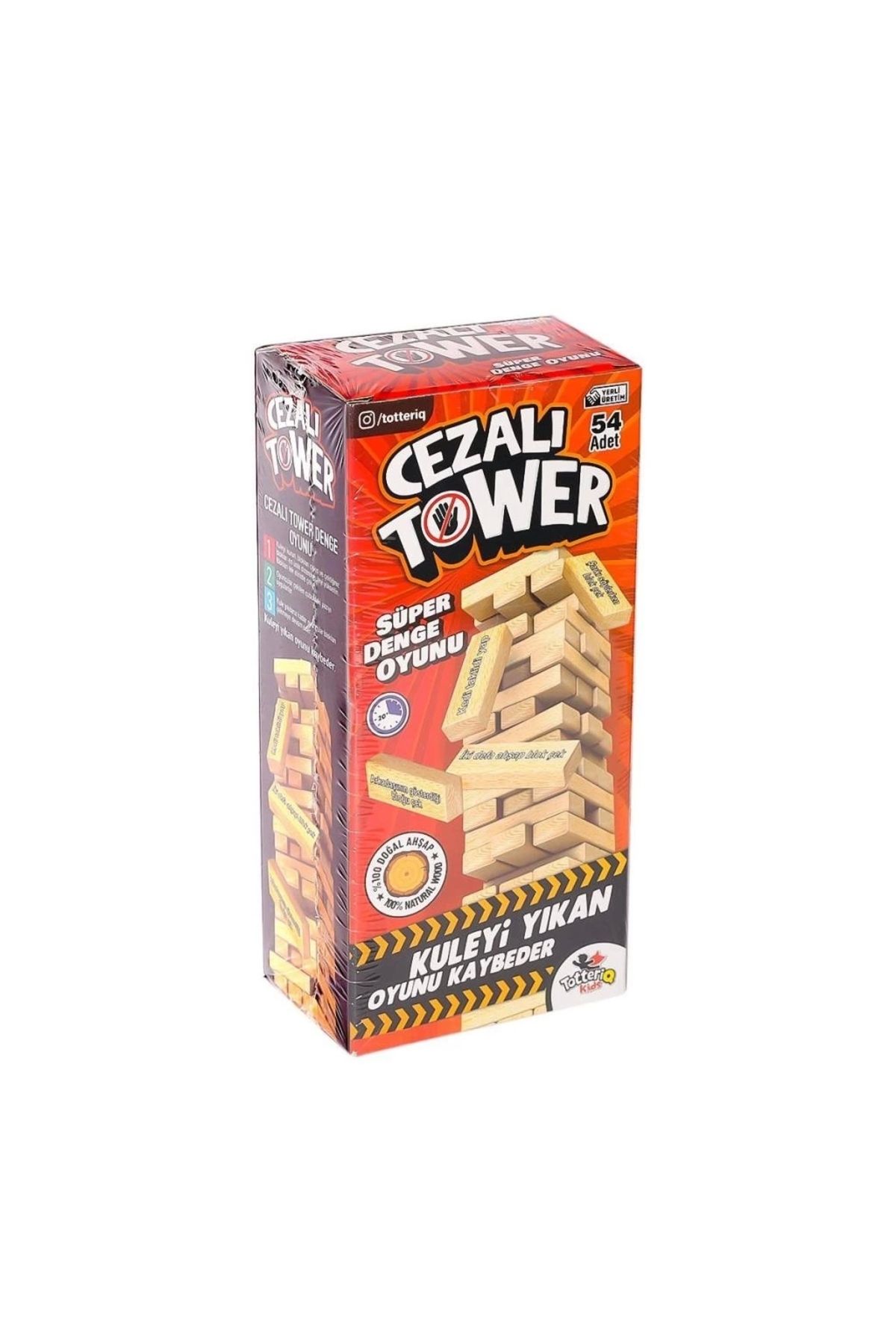 FTT SHOPPING MARKET Nessiworld 7306 Cezalı Tower Ahşap Denge Oyunu -Totteriq