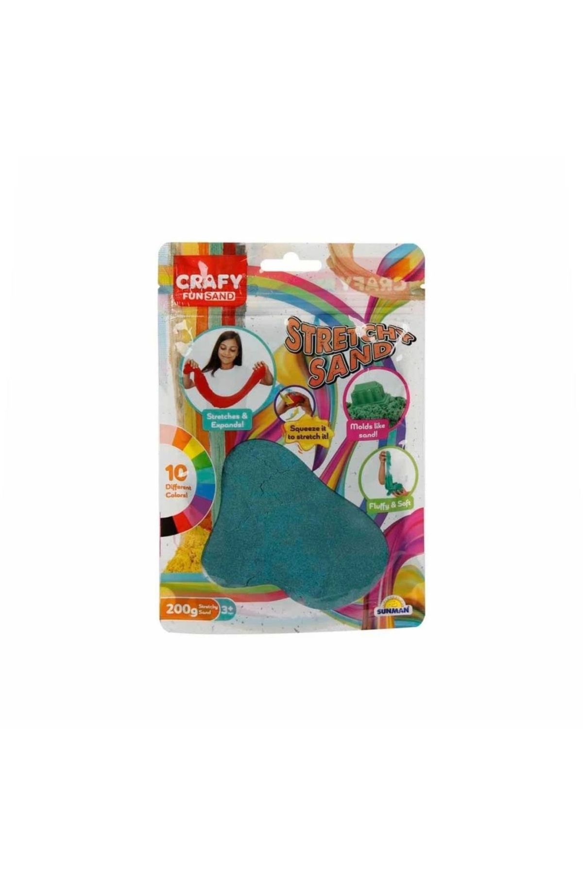 FTT SHOPPING MARKET Nessiworld 3606 Crafy Streç Oyun Kumu Turkuaz 200 g -Sunman