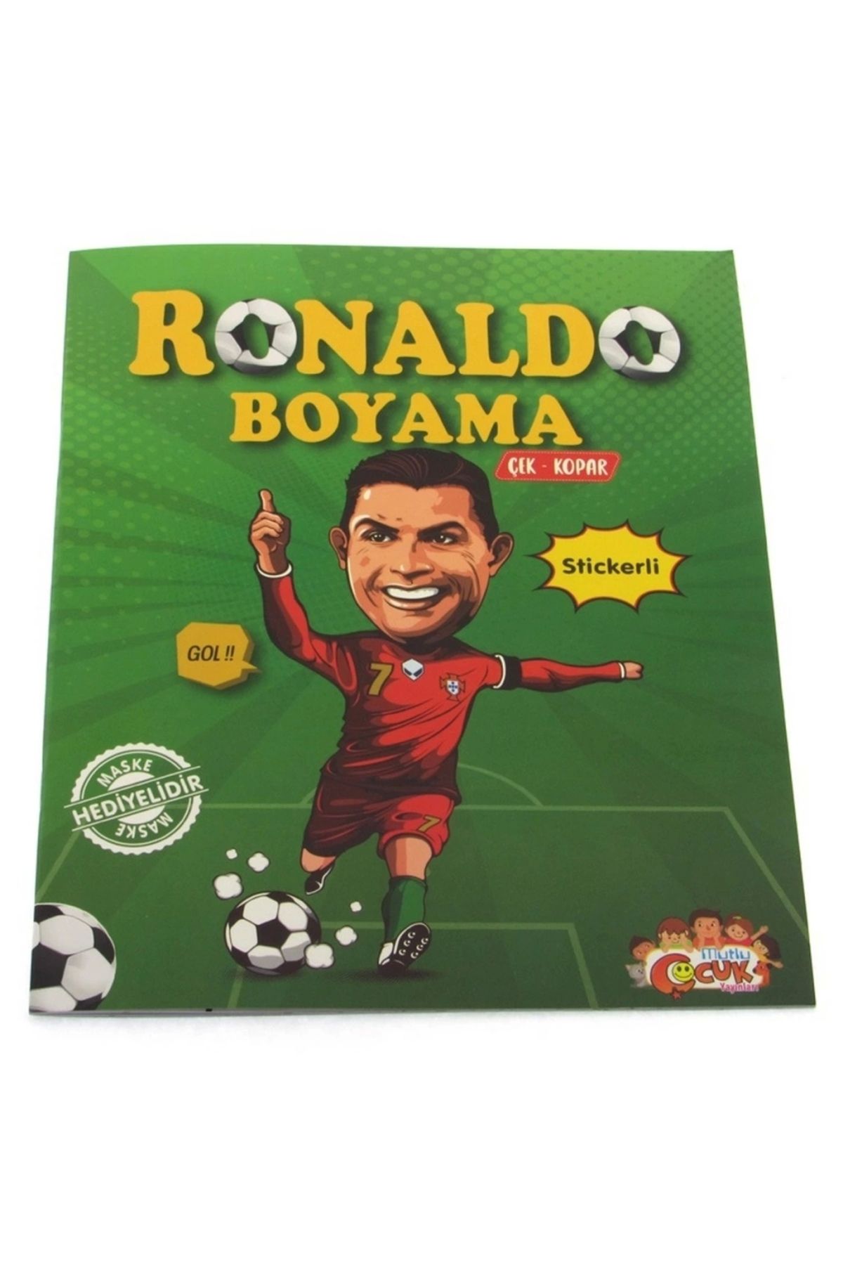 FTT SHOPPING MARKET Nessiworld Ronaldo Çıkartmalı Maskeli Boyama Kitabı