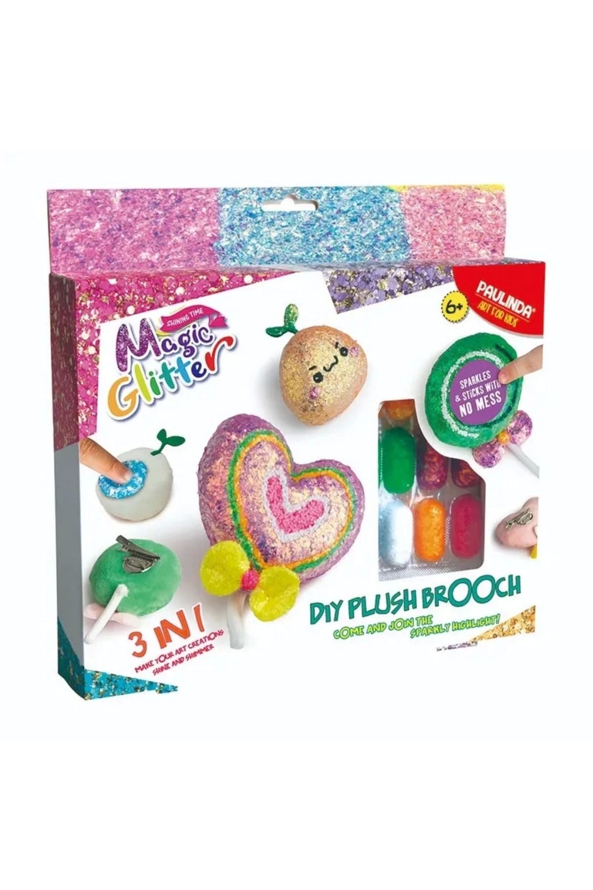 FTT SHOPPING MARKET Nessiworld Paulinda Magic Glitter 3n1 DIY Plush Brooch Hobi Set S01095600
