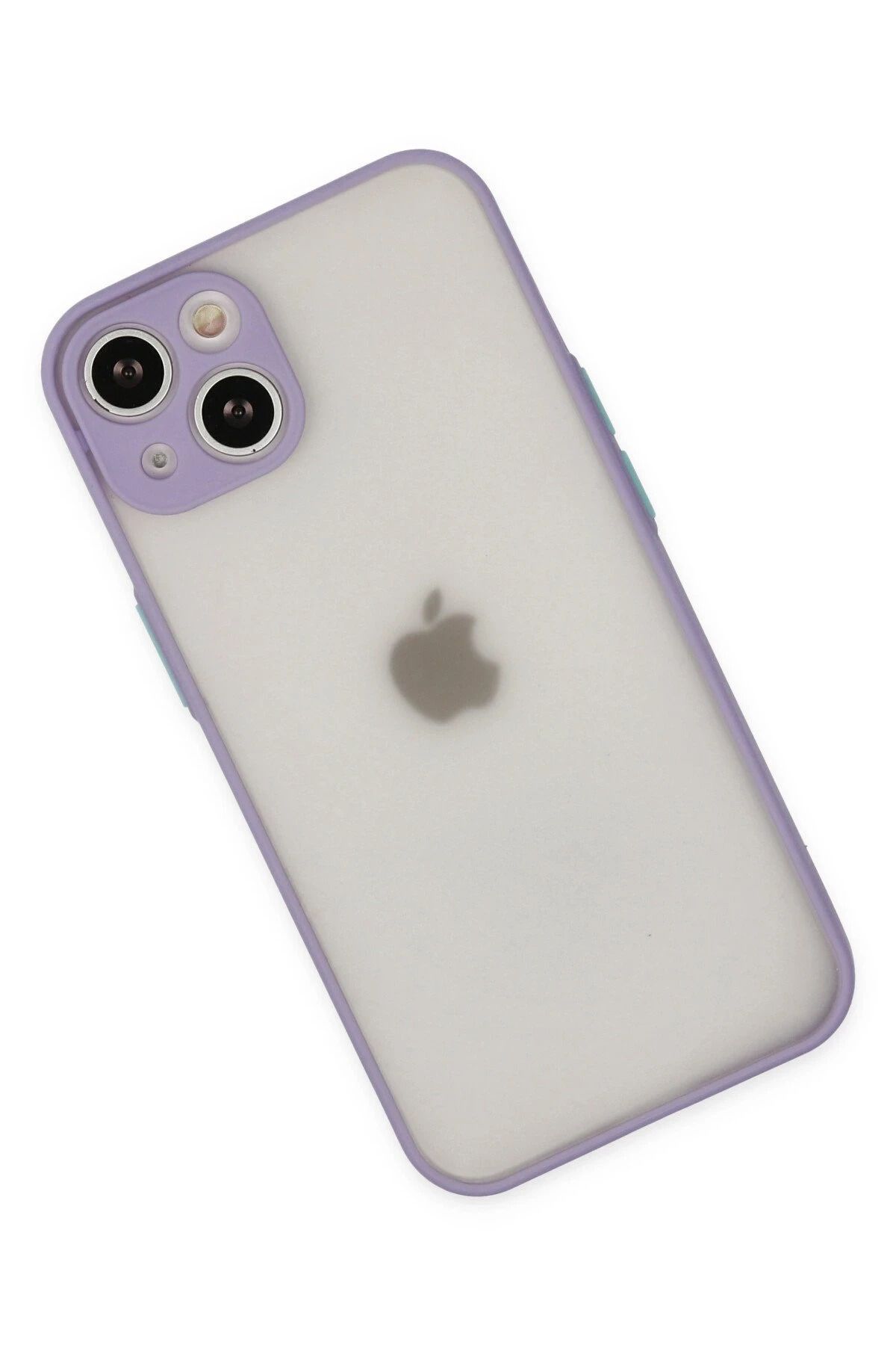 NewFace iPhone 15 Kılıf Montreal Silikon Kapak - Mor SVLRS